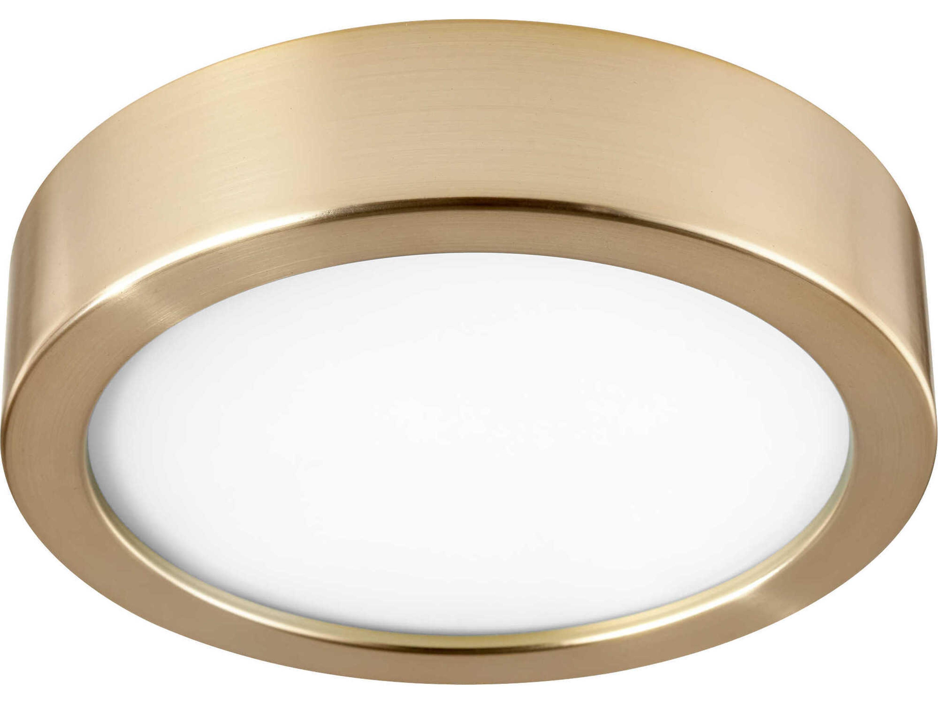 Fleet Aged Brass Disk Fan Light Kit