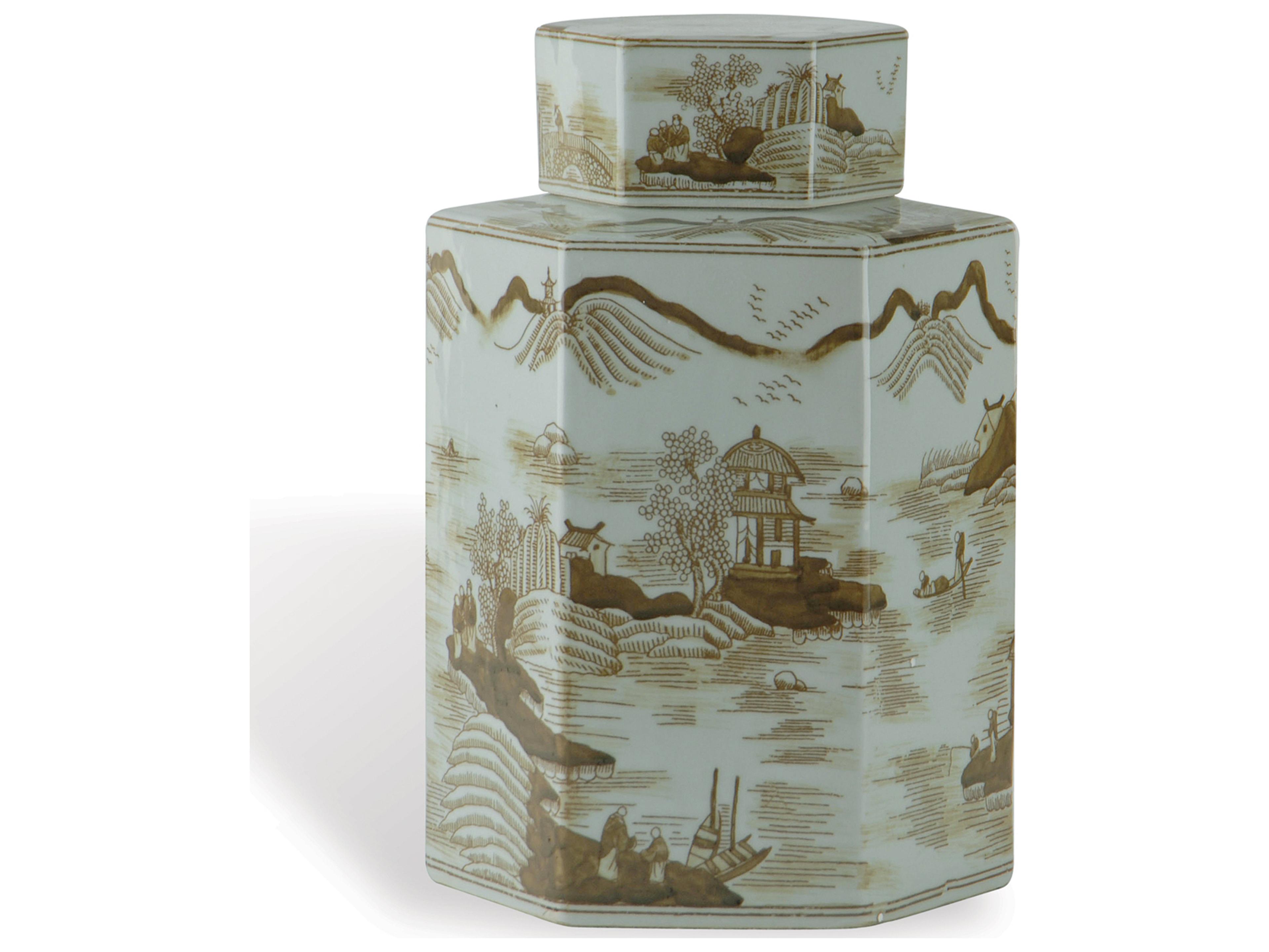 Canton Brown Jar Small