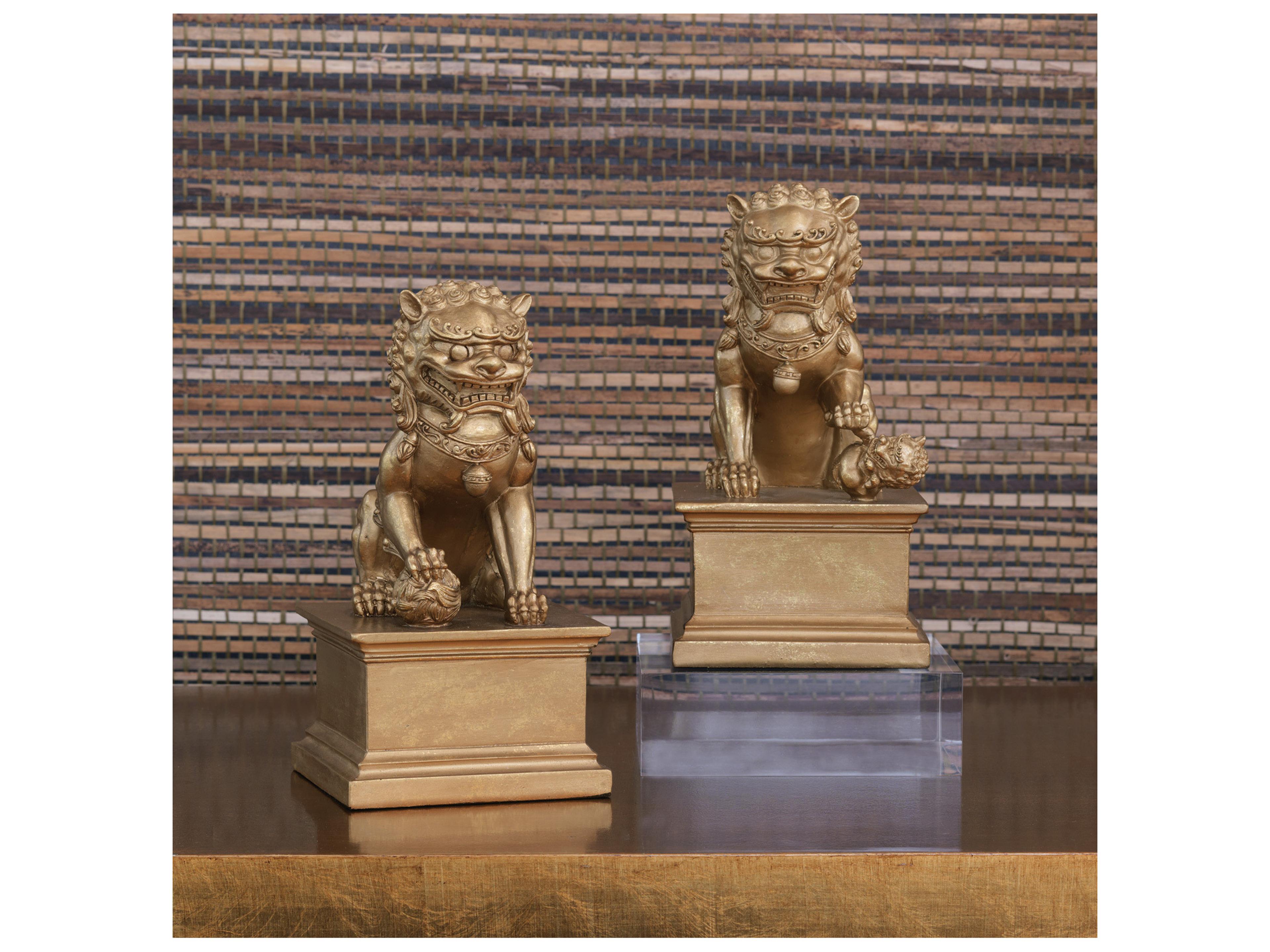 Port 68 Foodog Gold Bookends (Set Of 2)