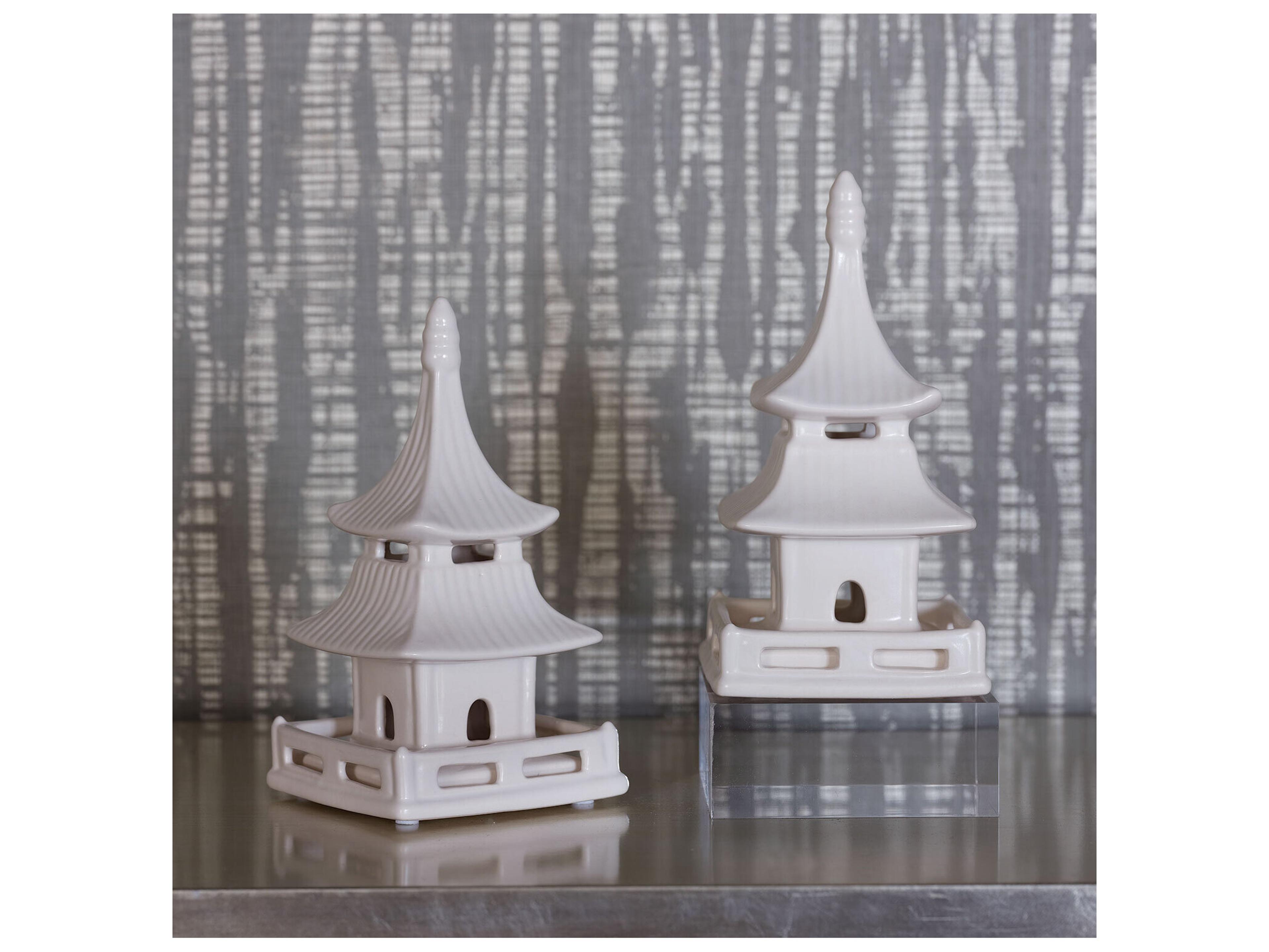 Port 68 Pagoda Objects Short (Set Of 2)