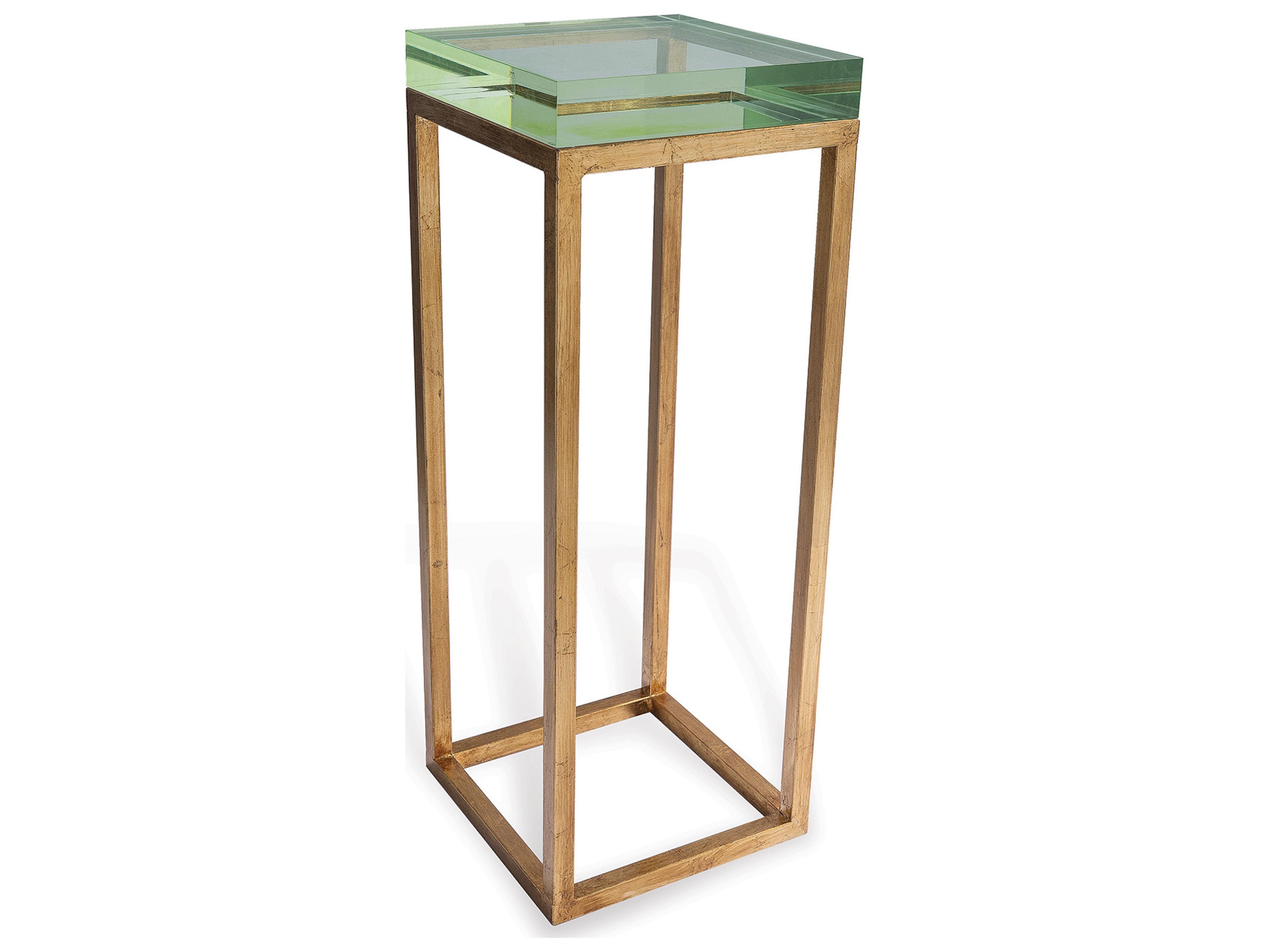 Drake Lucite Green Table / Gold
