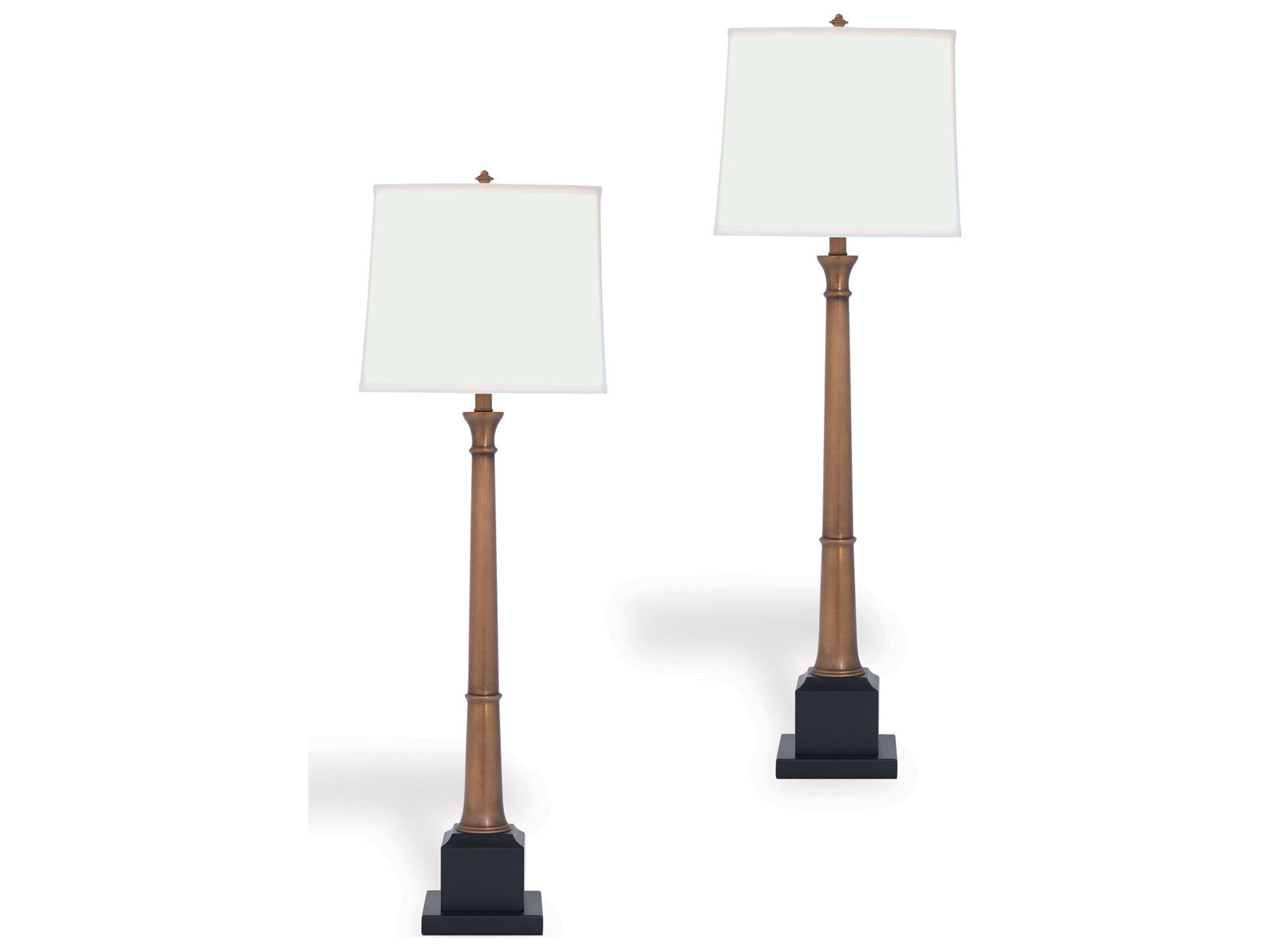 Port 68 Kensington Brass Buffet Lamp Set/2 38"H