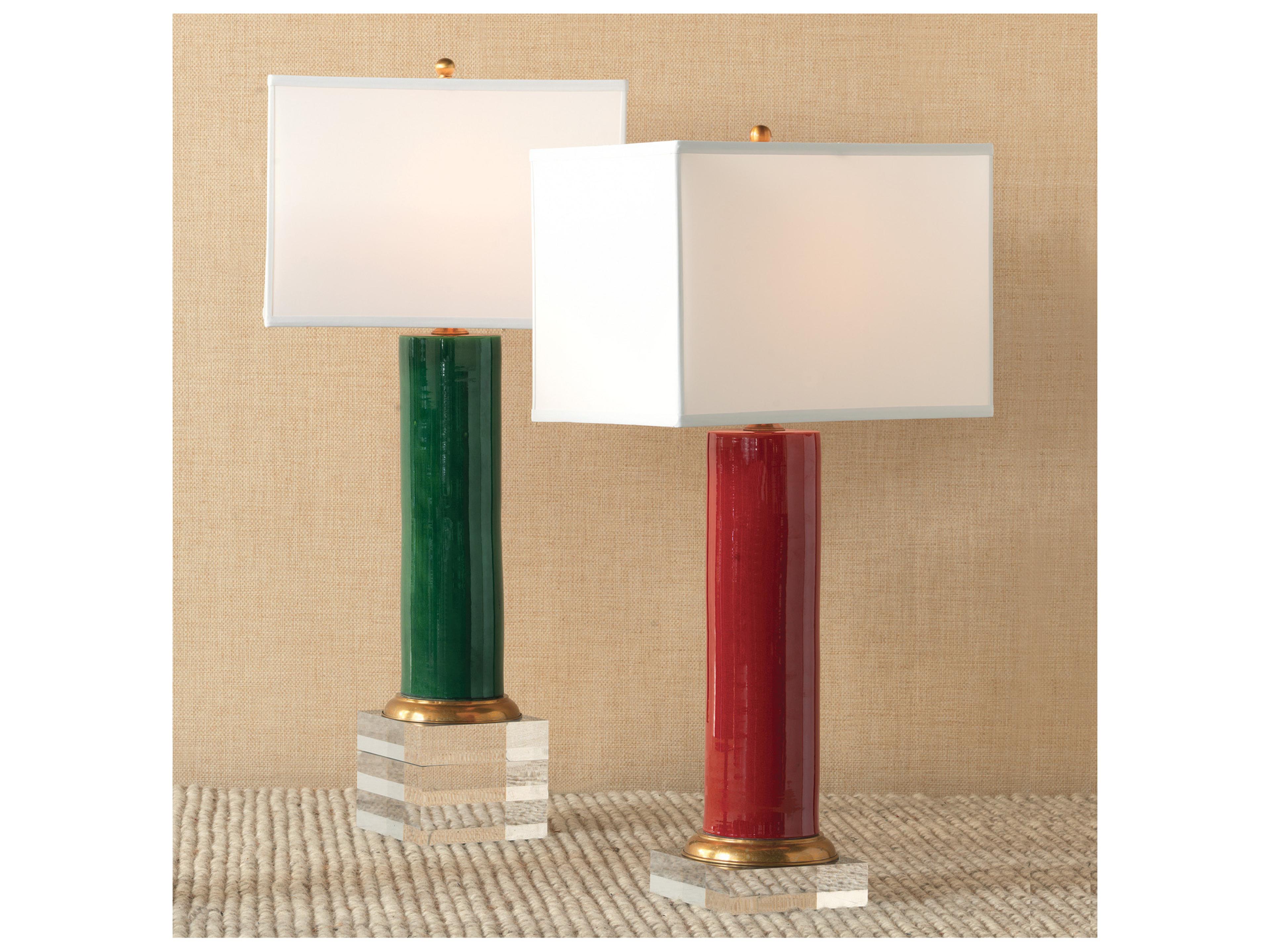 Port 68 Melrose Emerald Lamp 32"H