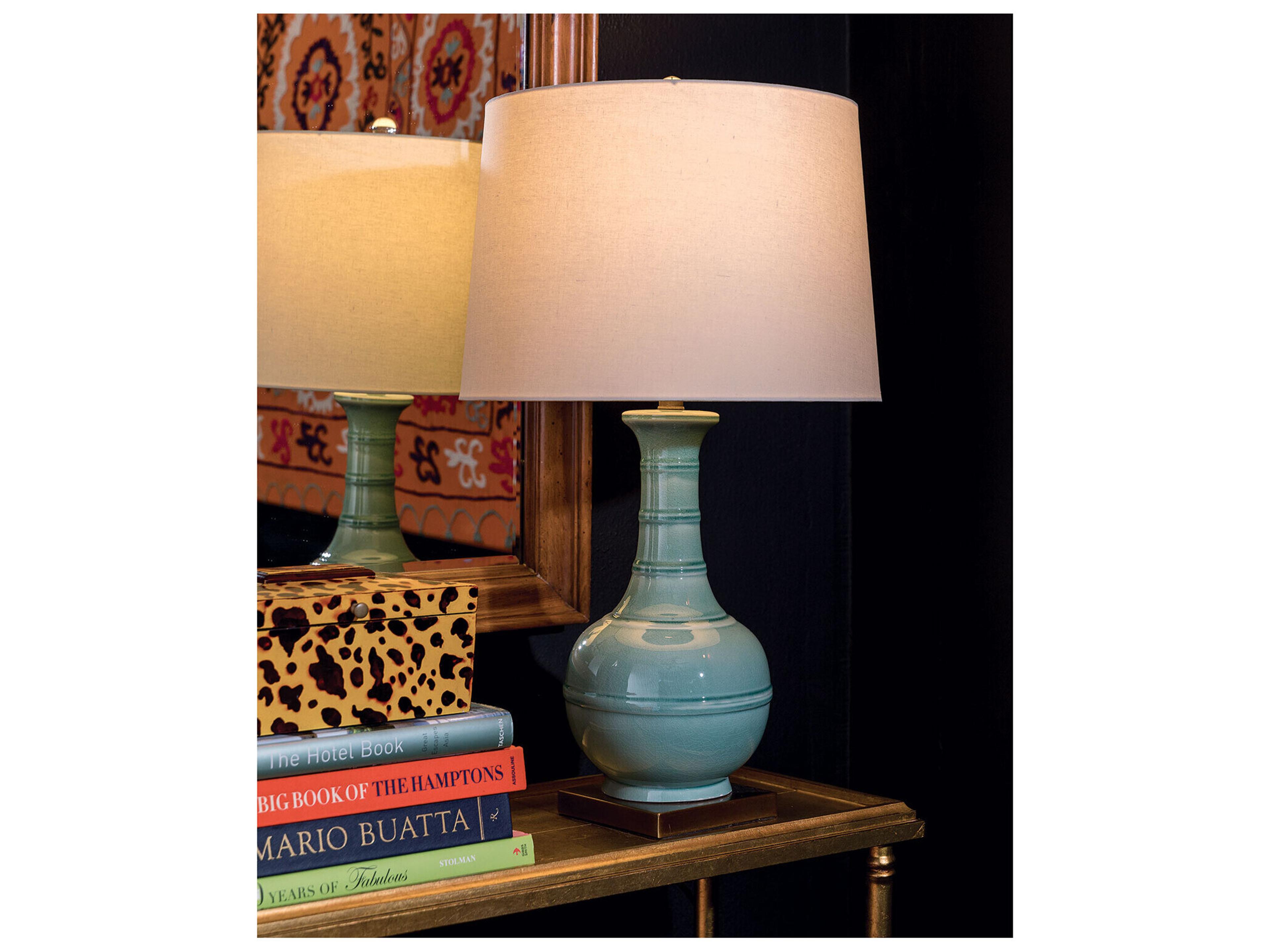 Port 68 Kelly Celadon Lamp 31"H