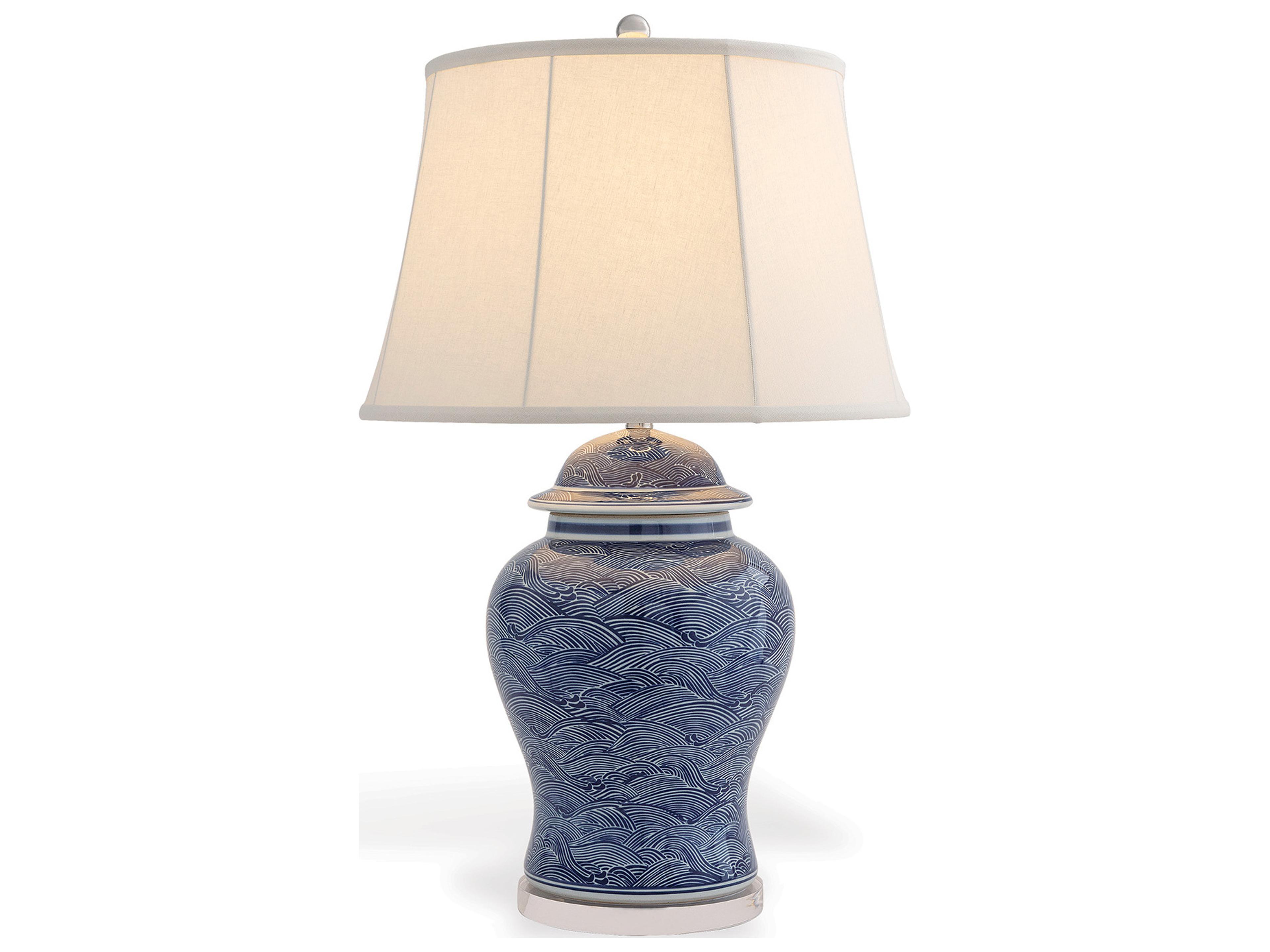 Port 68 Aegean Blue Lamp 31"H