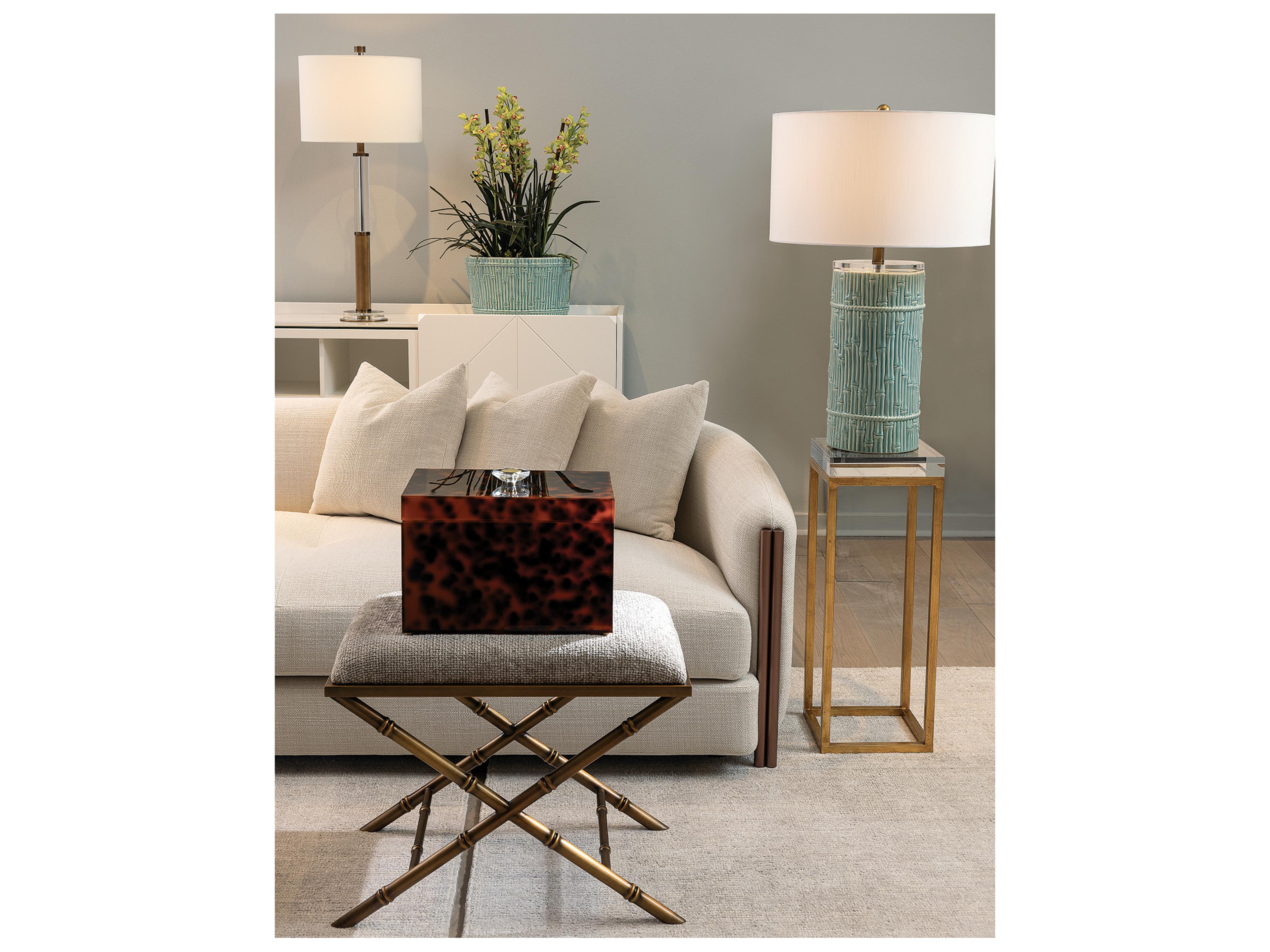 Port 68 Bamboo Cylinder Celadon Lamp