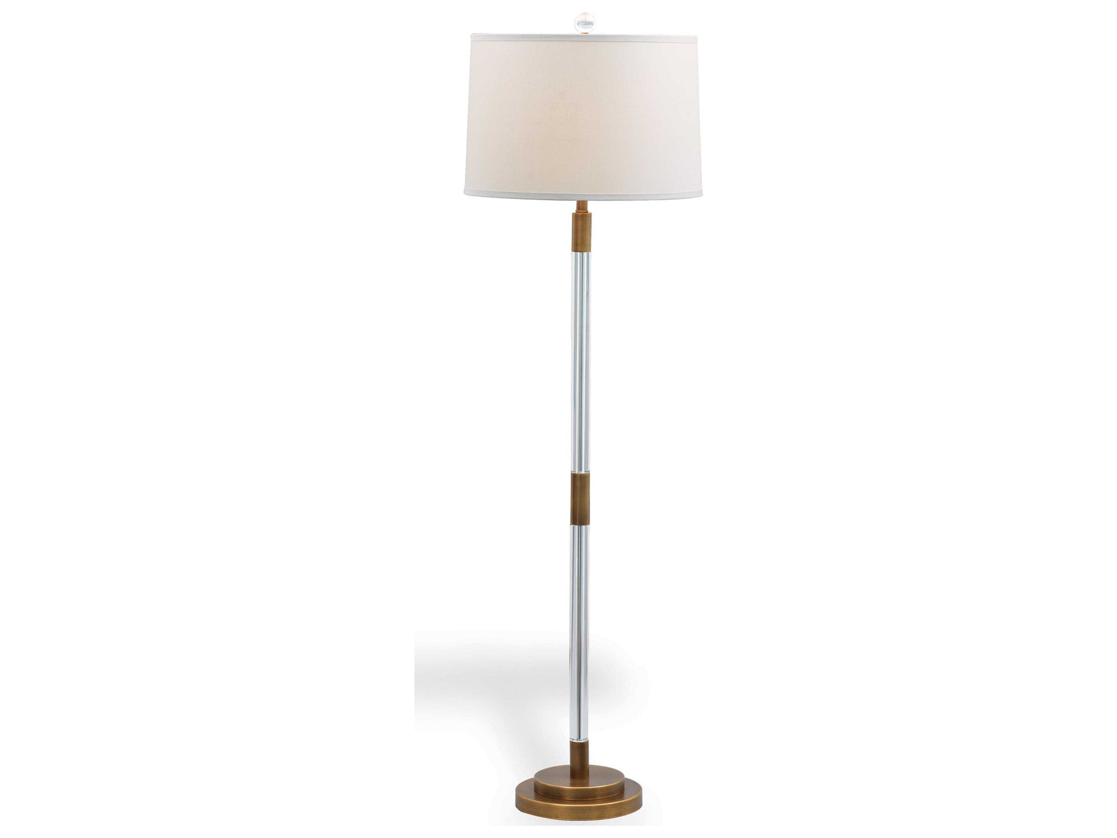 Maxwell Brass Floor Lamp 64"H