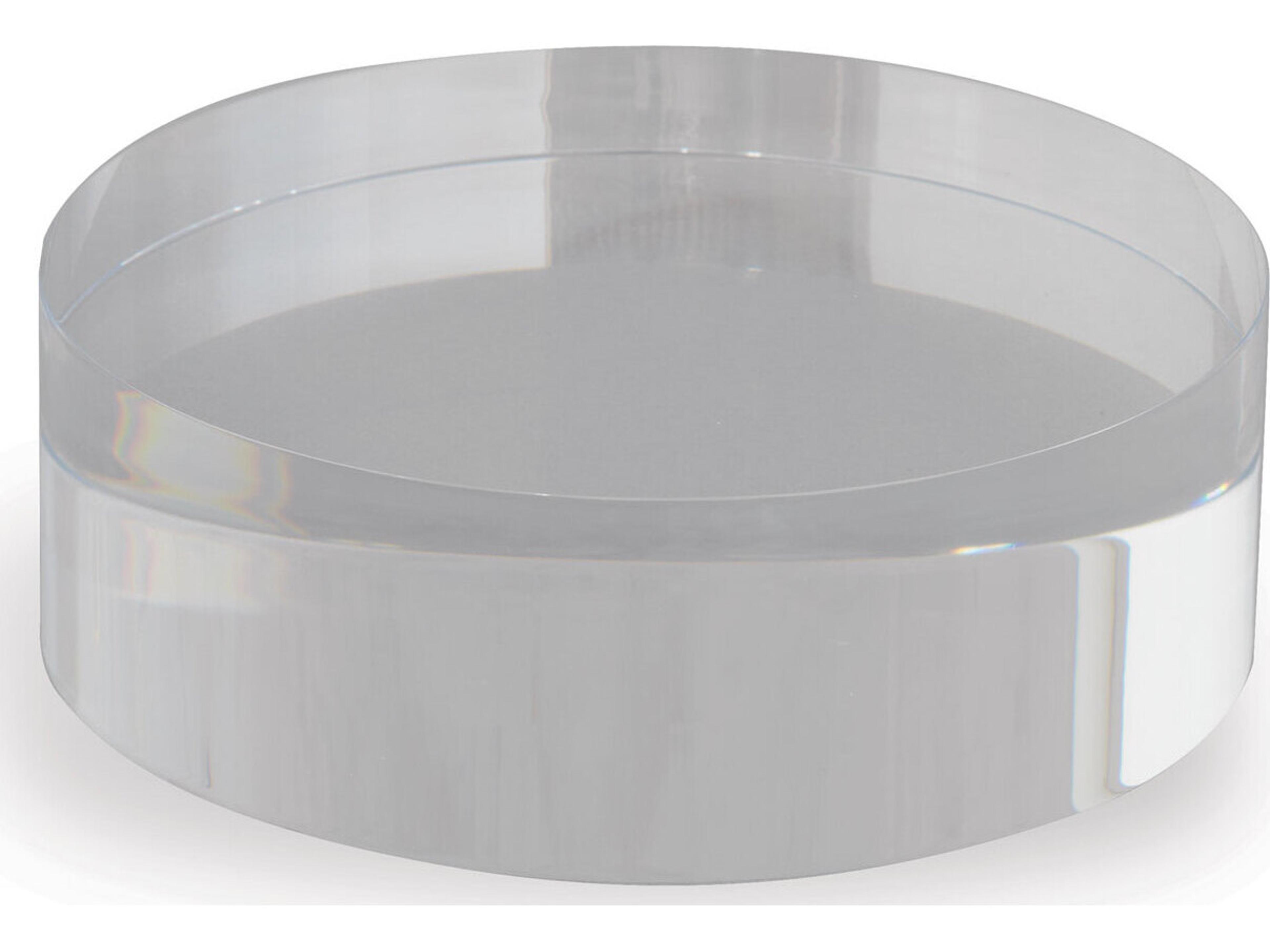 Lucite Round Stand 6"D X 2"H (Set Of 2)