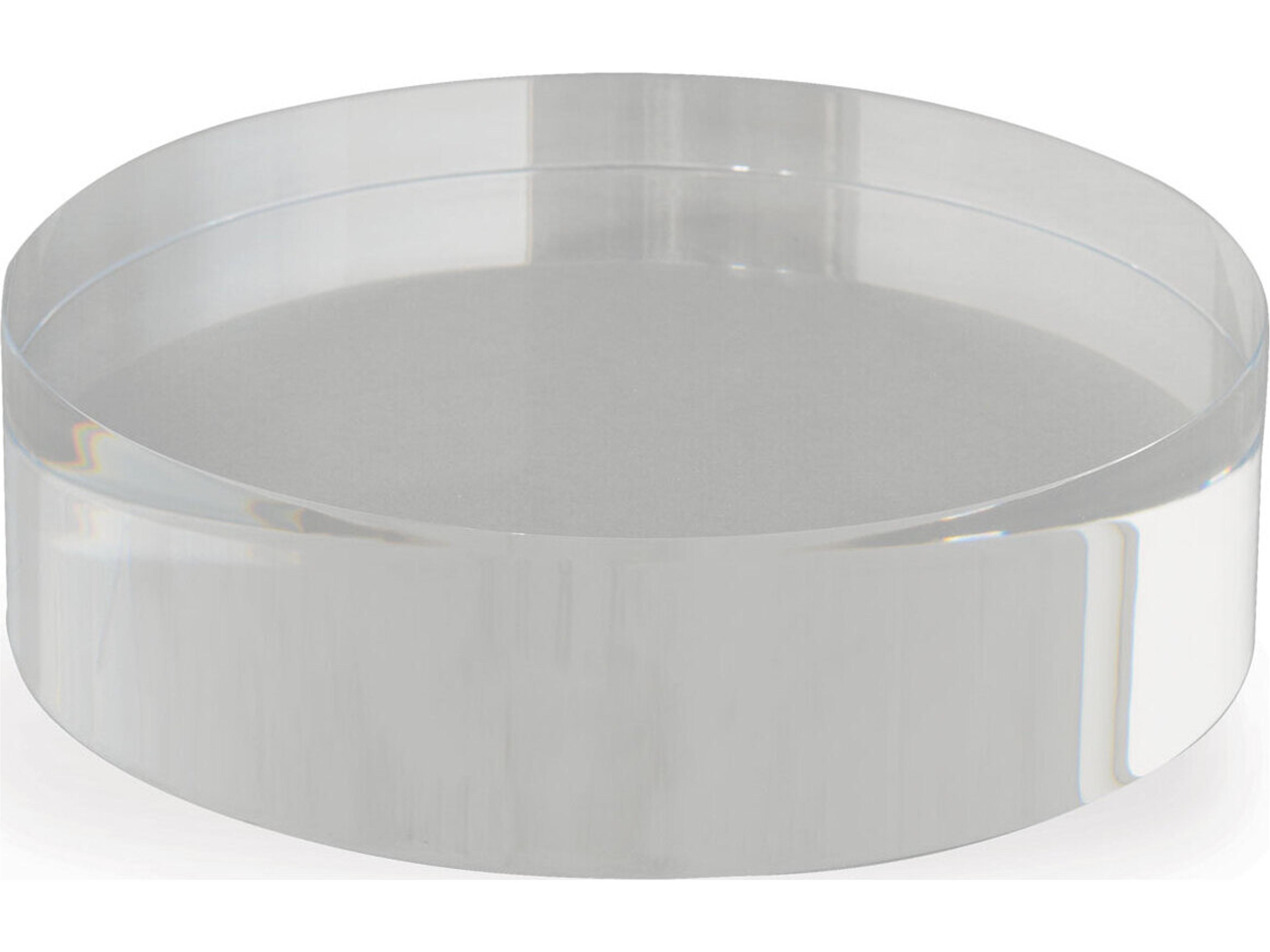 Lucite Round Stand 7"D X 2"H (Set Of 2)