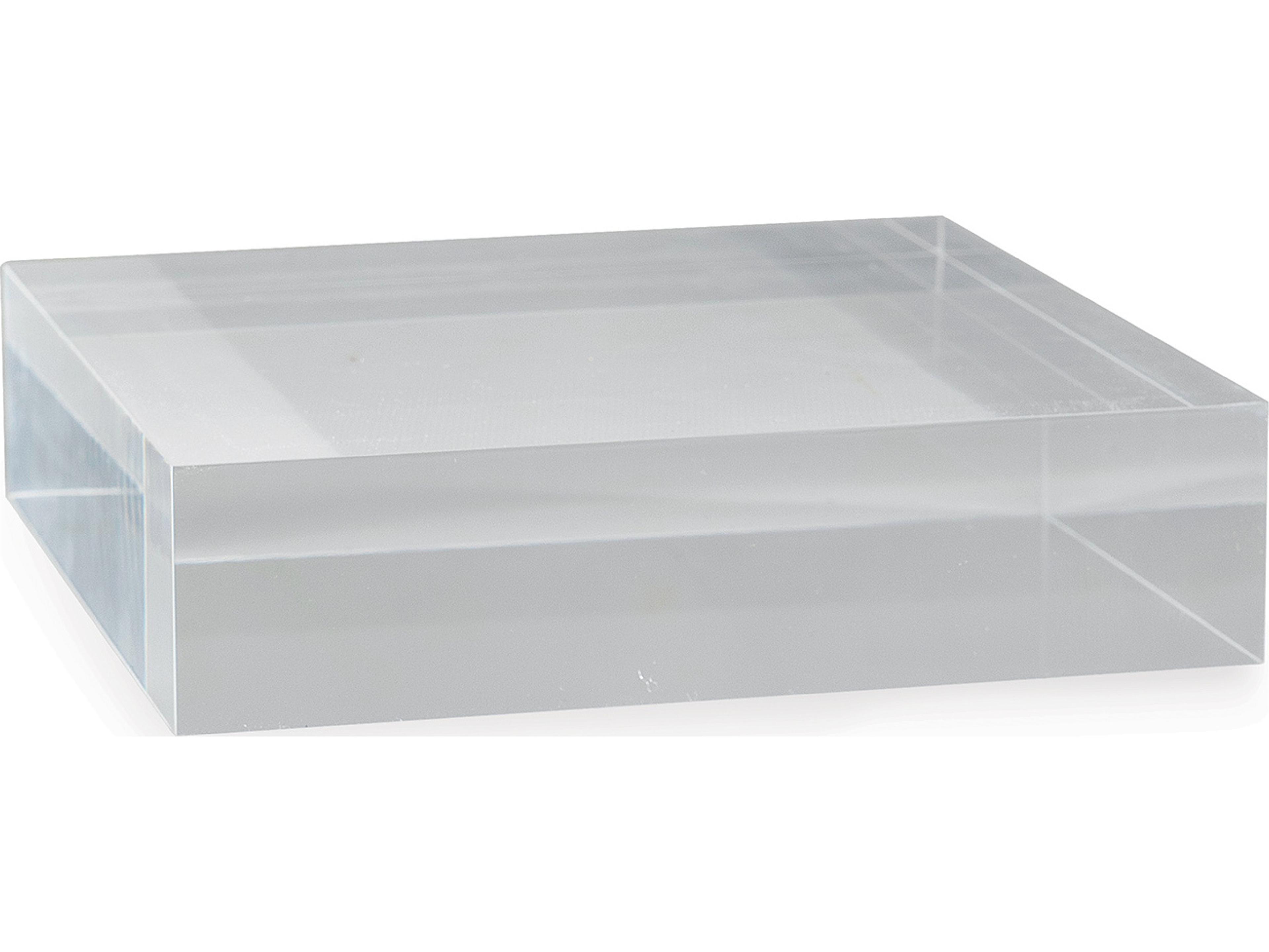 Clear Lucite Square Stand 8" X 8" X 2"H Set/2