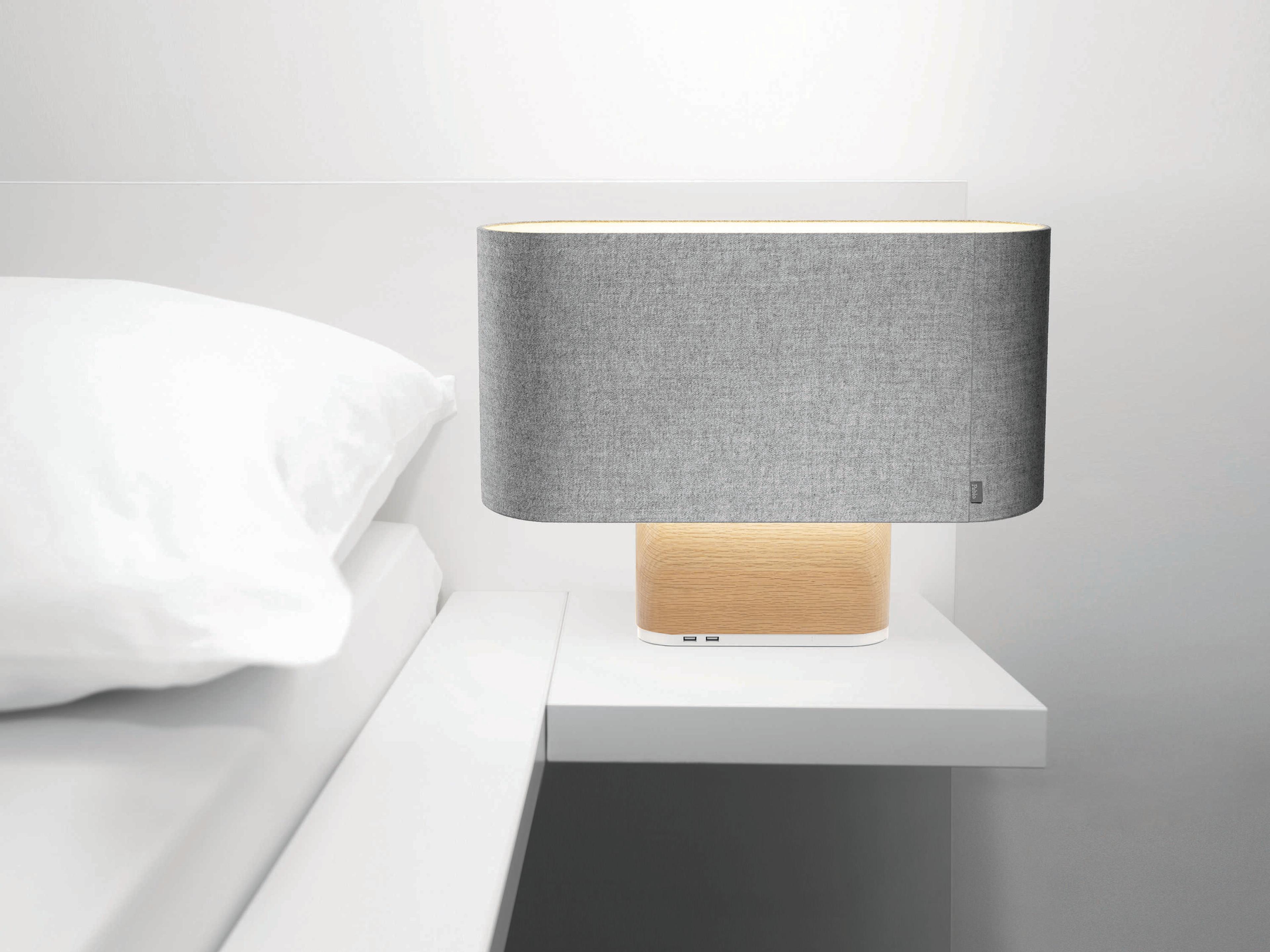 Pablo Belmont Grey Oak Table Lamp