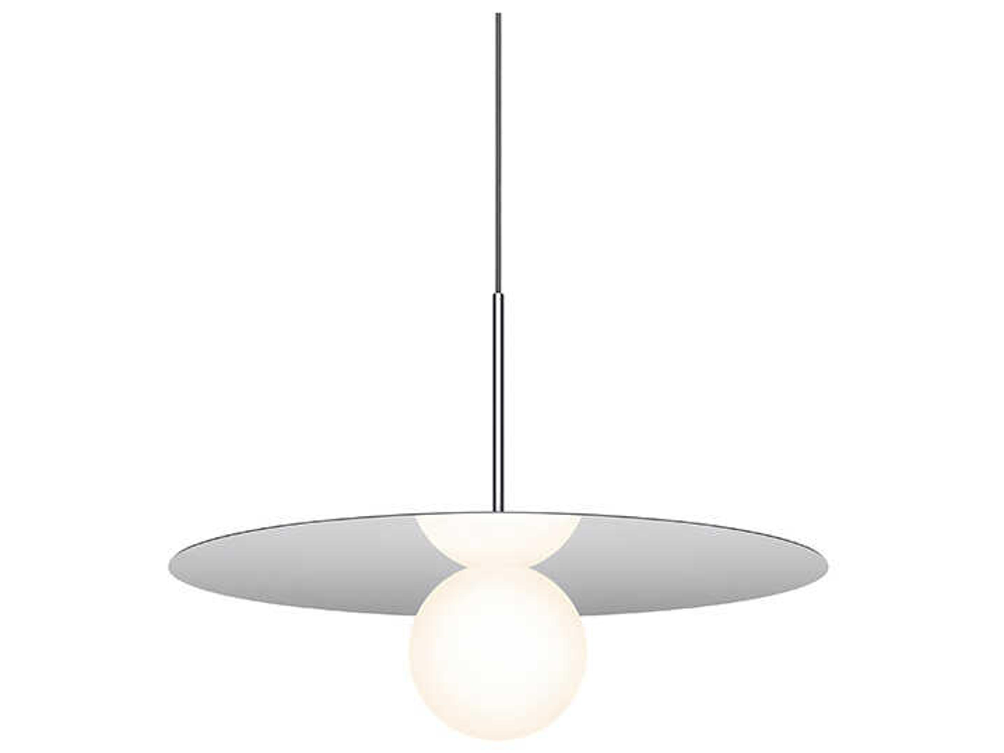Pablo Bola Disc 1-Light Globe Round Pendant