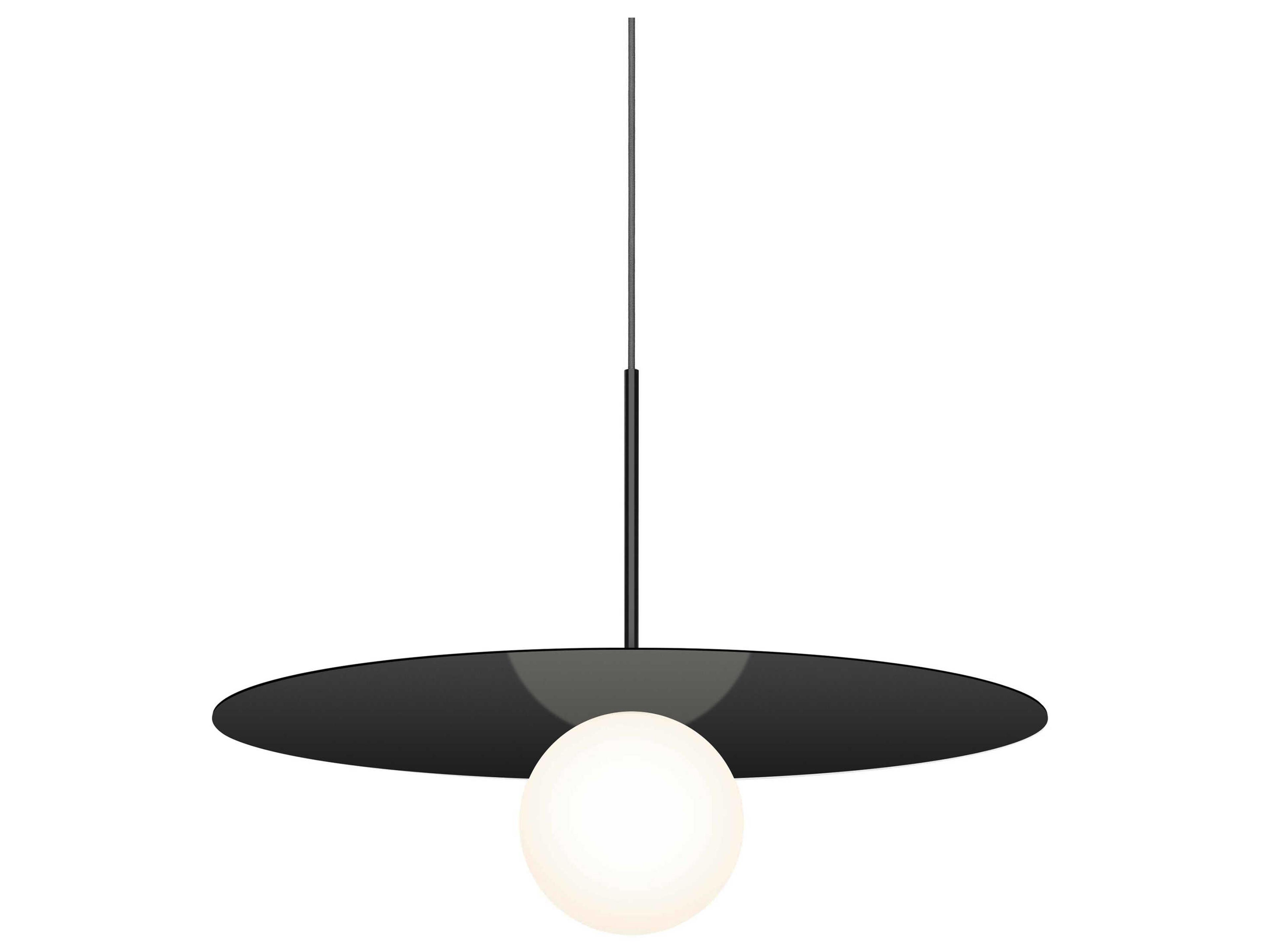 Pablo Bola Disc 1-Light Globe Round Pendant