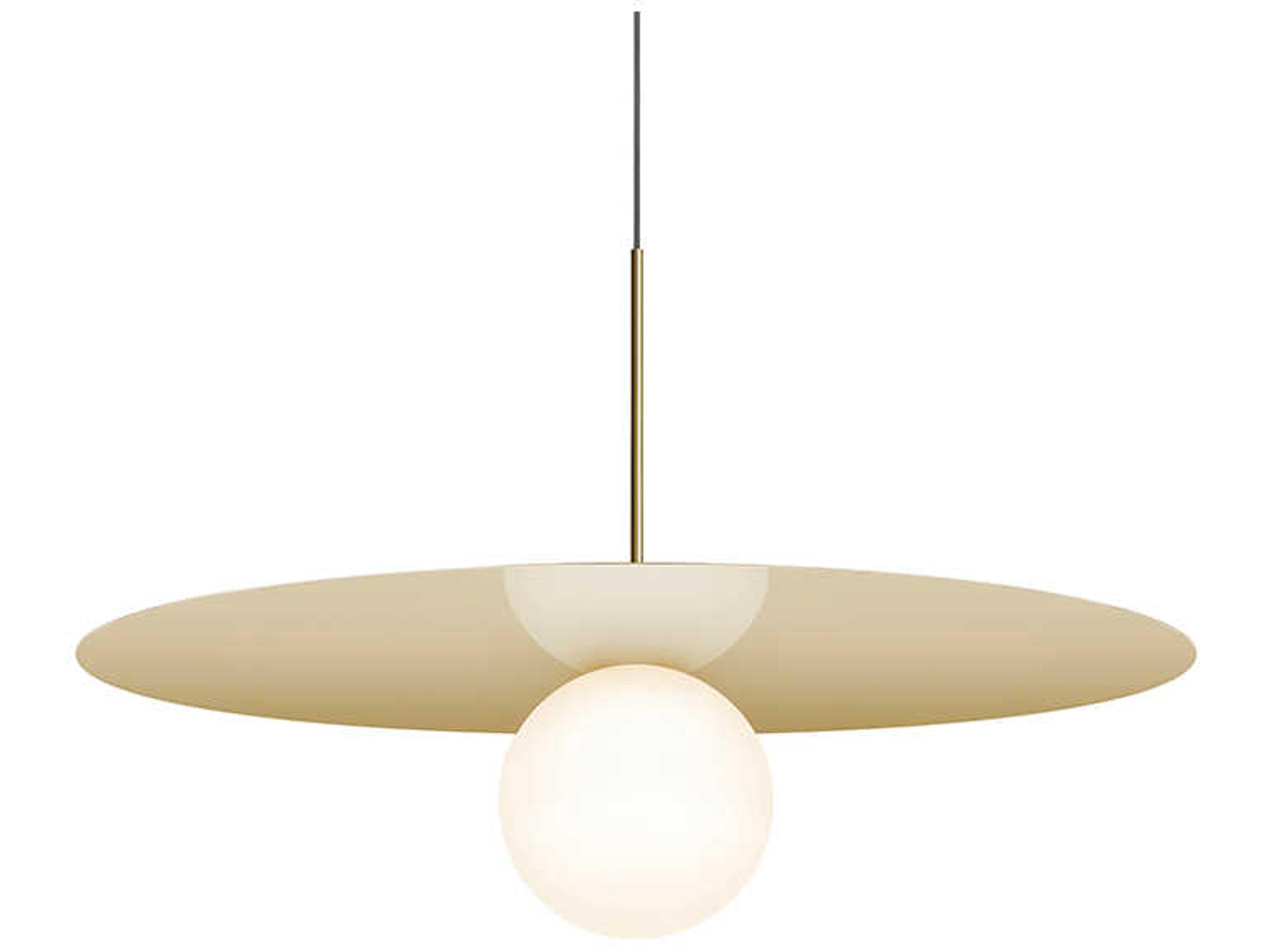 Bola Disc 1-Light Globe Round Pendant