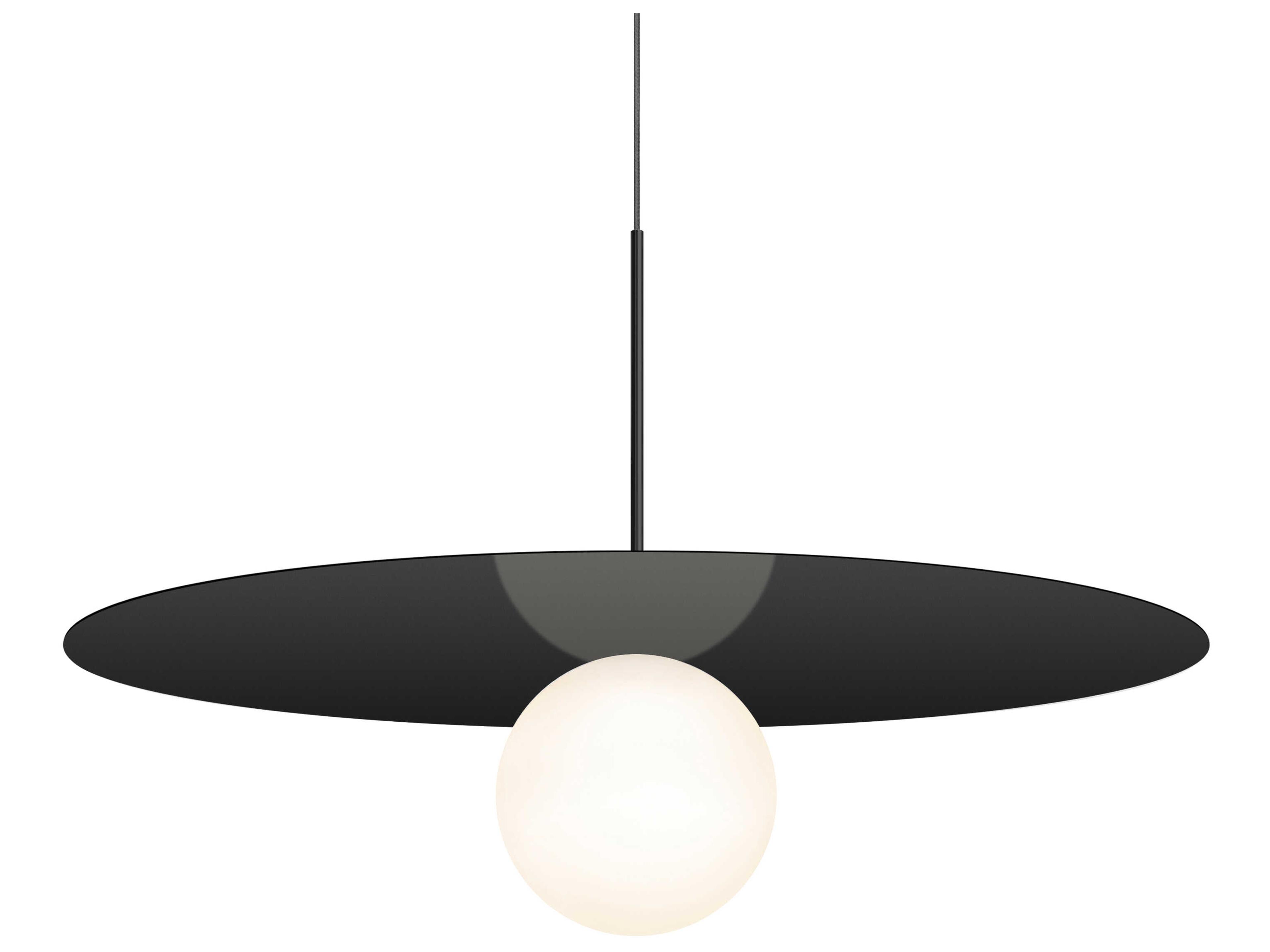 Pablo Bola Disc 1-Light Globe Round Pendant