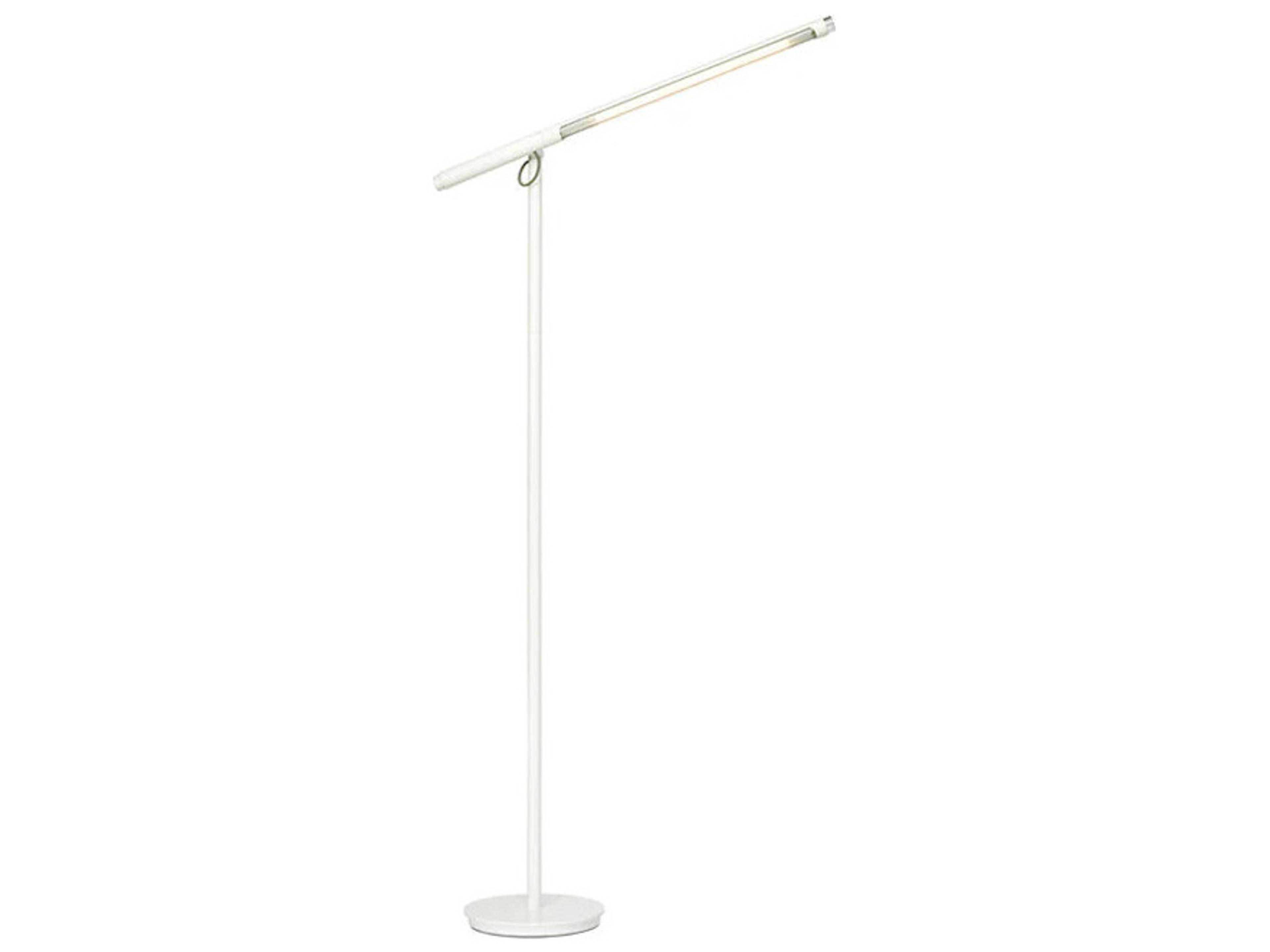 Brazo White Pyrex Glass Floor Lamp