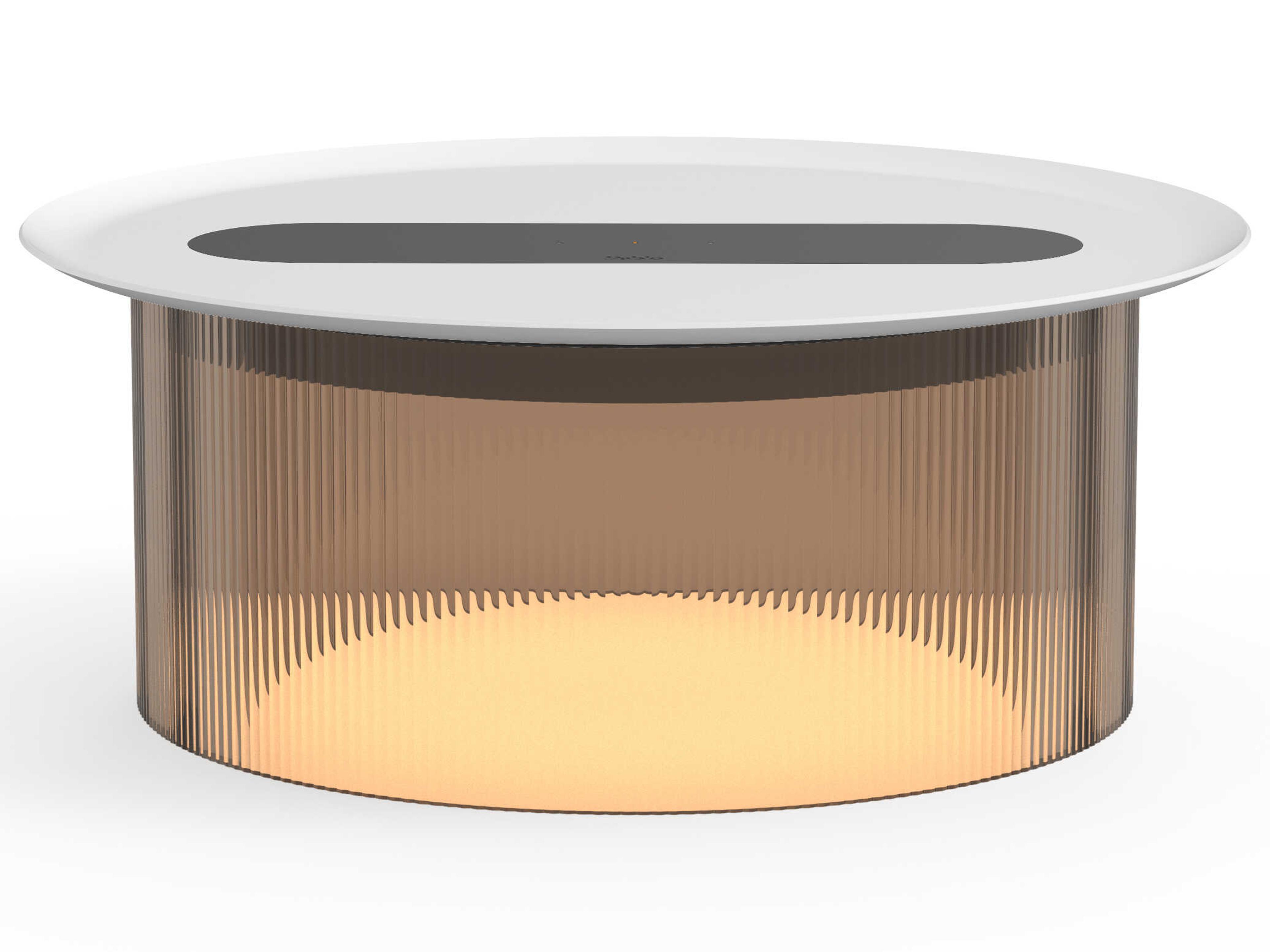 Pablo Carousel Round Metal Bronze End Table