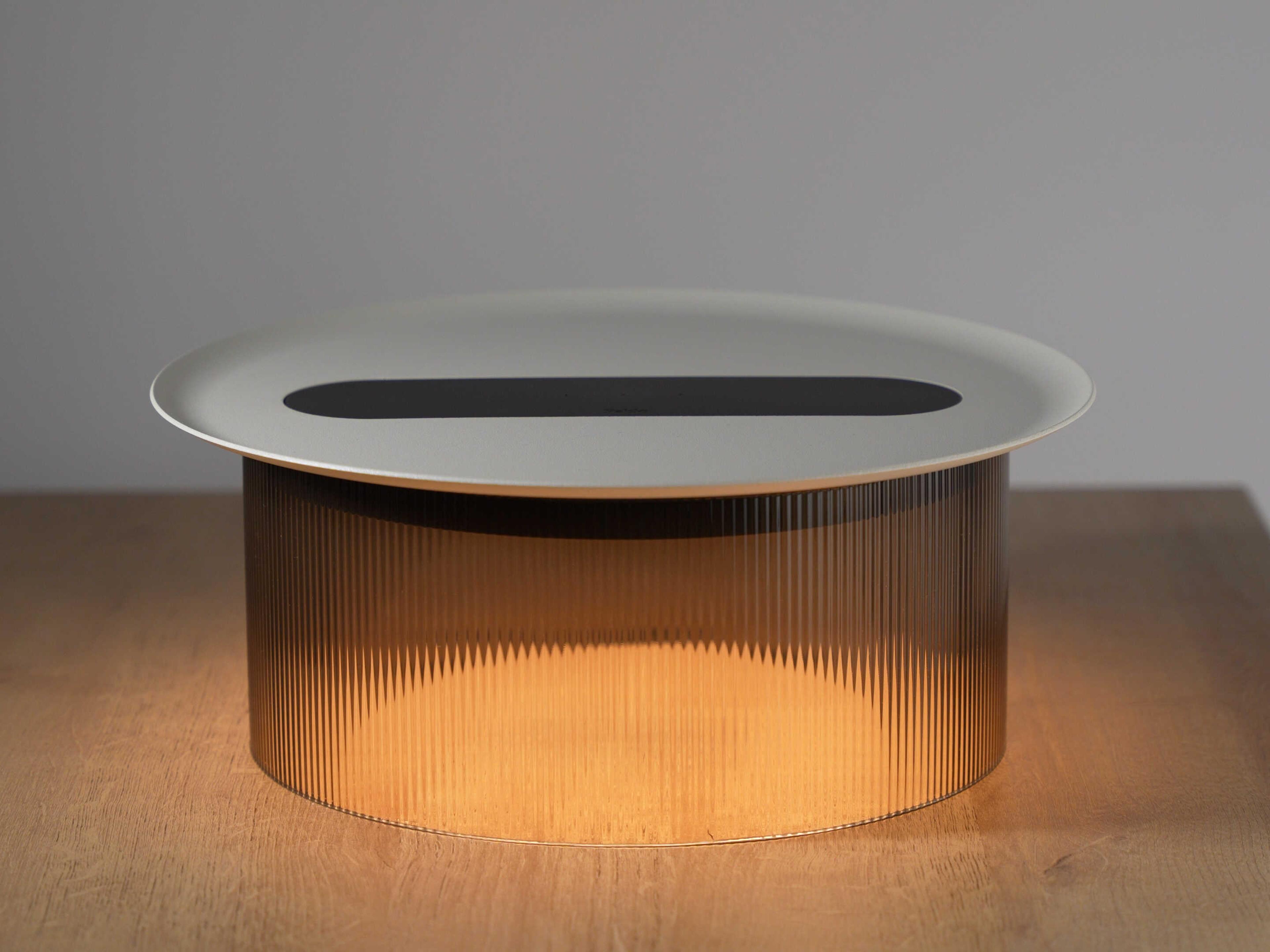 Pablo Carousel Round Metal Bronze End Table