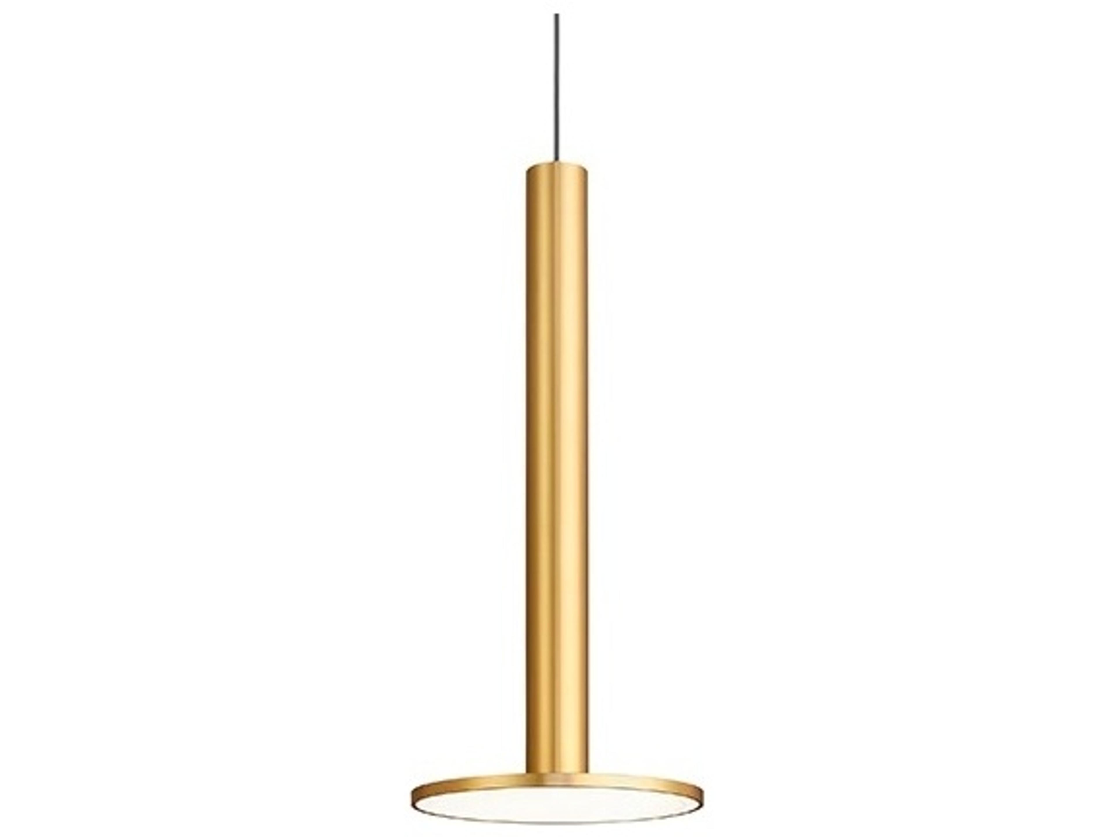 Cielo-XL 1-Light Brass Cylinder Linear Mini Pendant