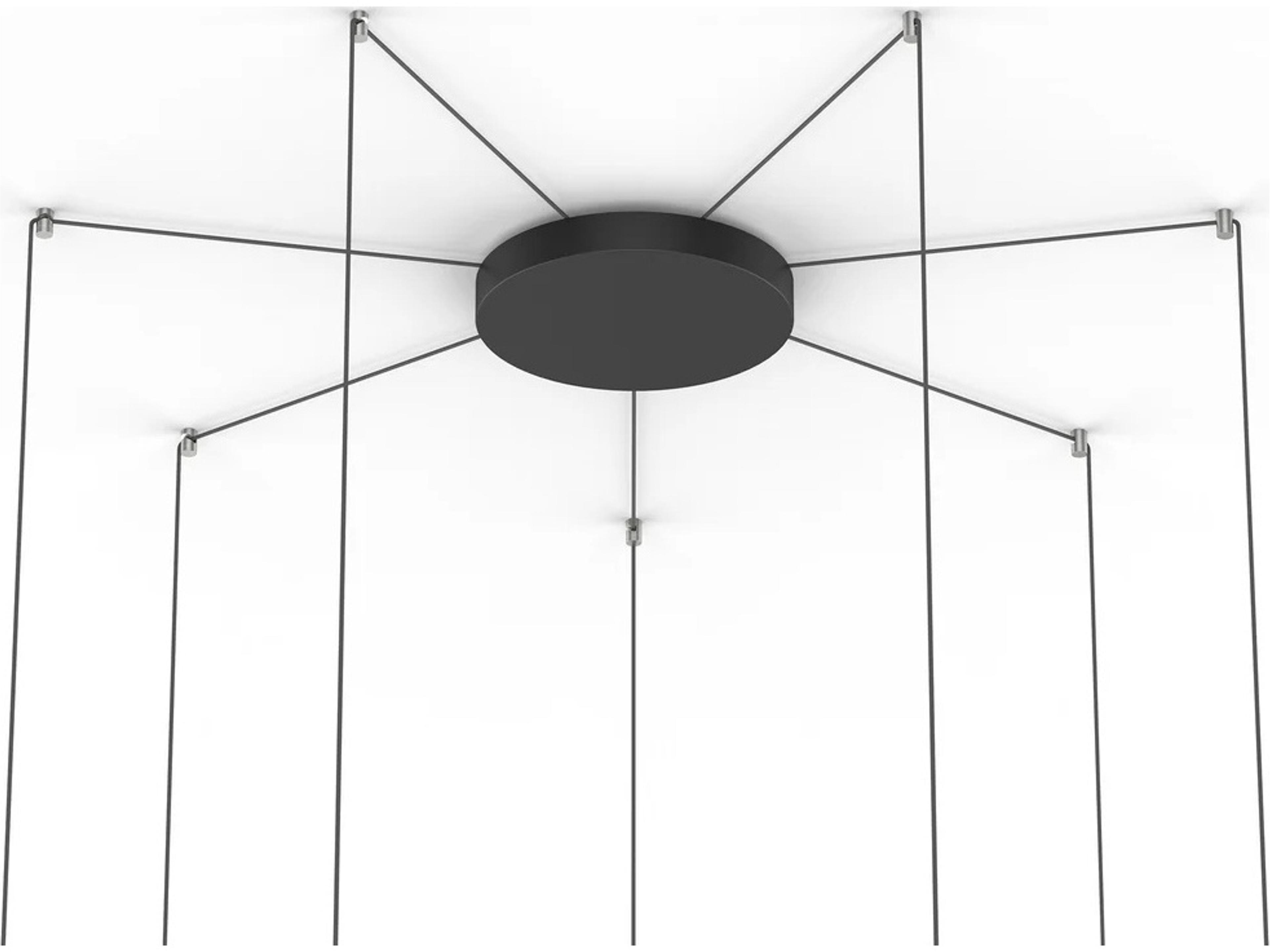 Cielo-XL 12" Black Canopy Kit with 12 Swag Mounts