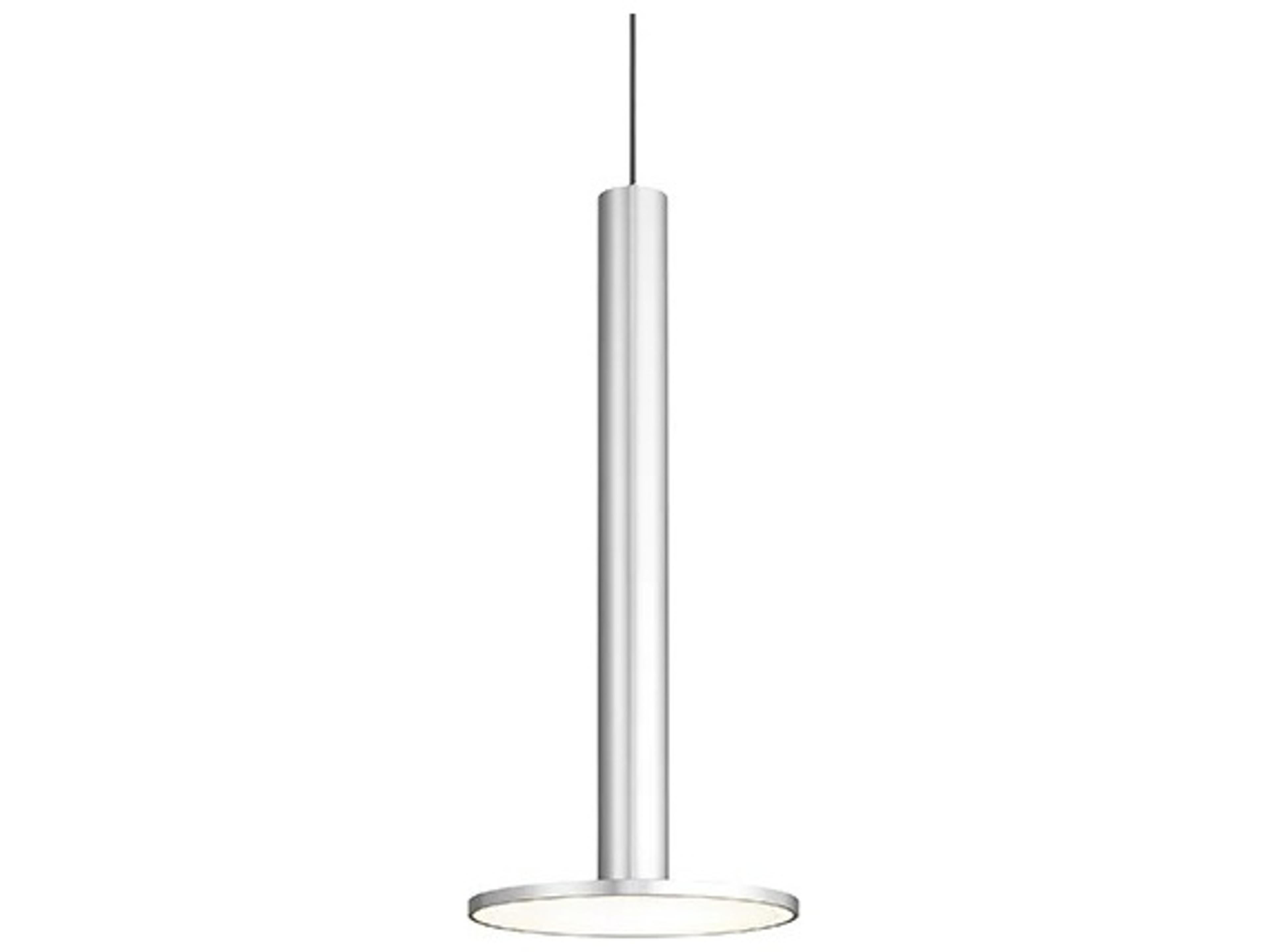 Cielo-XL 1-Light Satin Aluminum Silver Cylinder Linear Mini Pendant