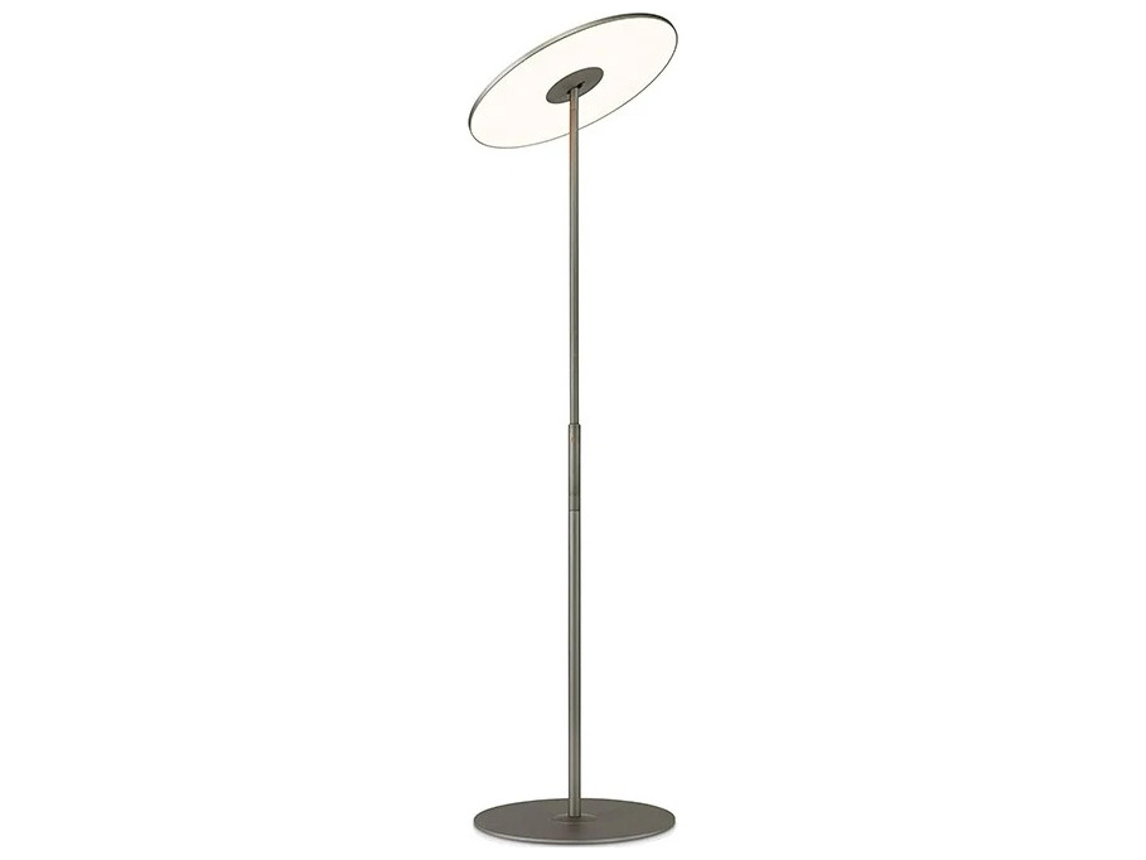 Circa Graphite Polycarbonate Lens Black Floor Lamp