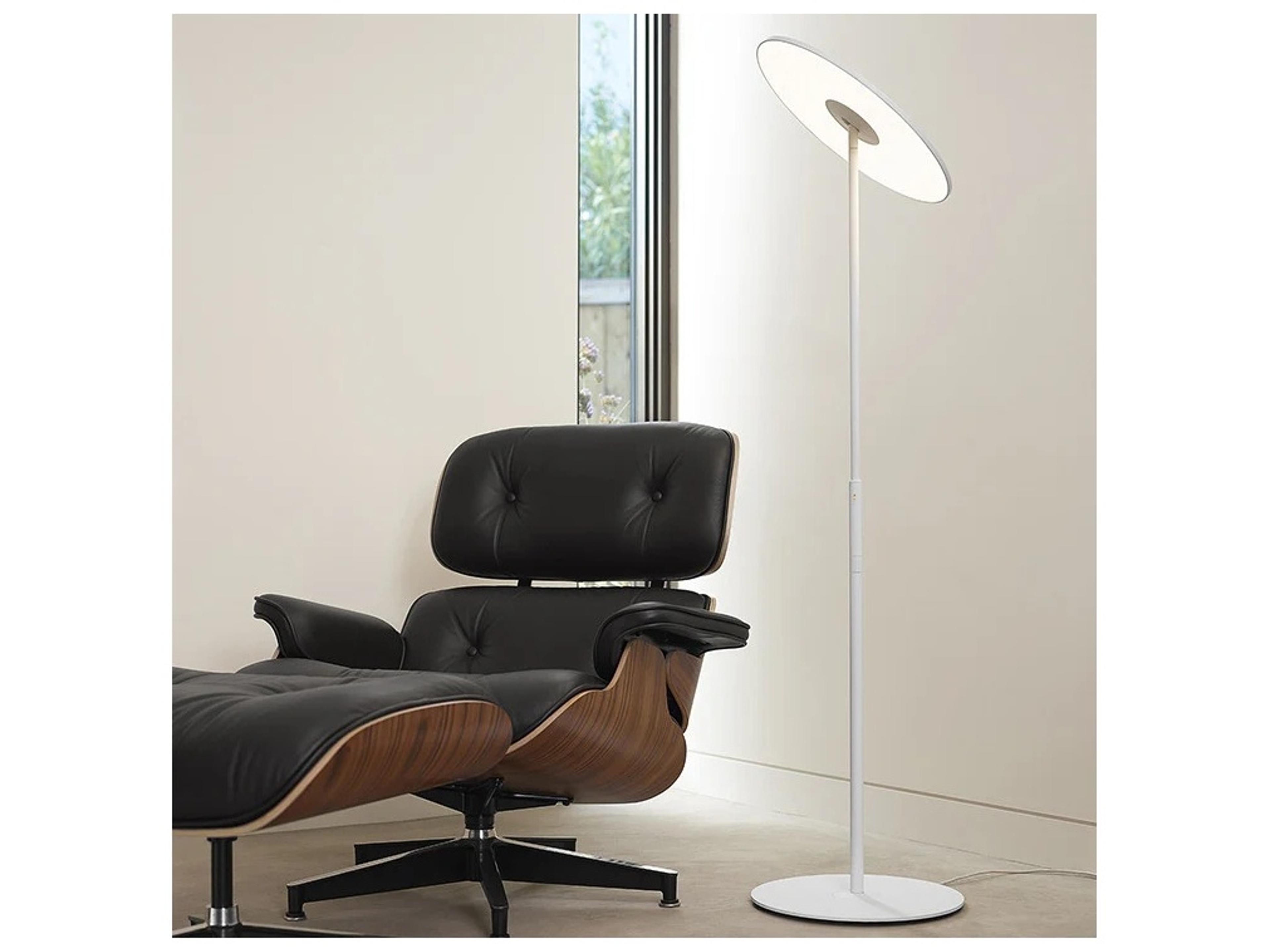 Pablo Circa White Polycarbonate Lens Floor Lamp