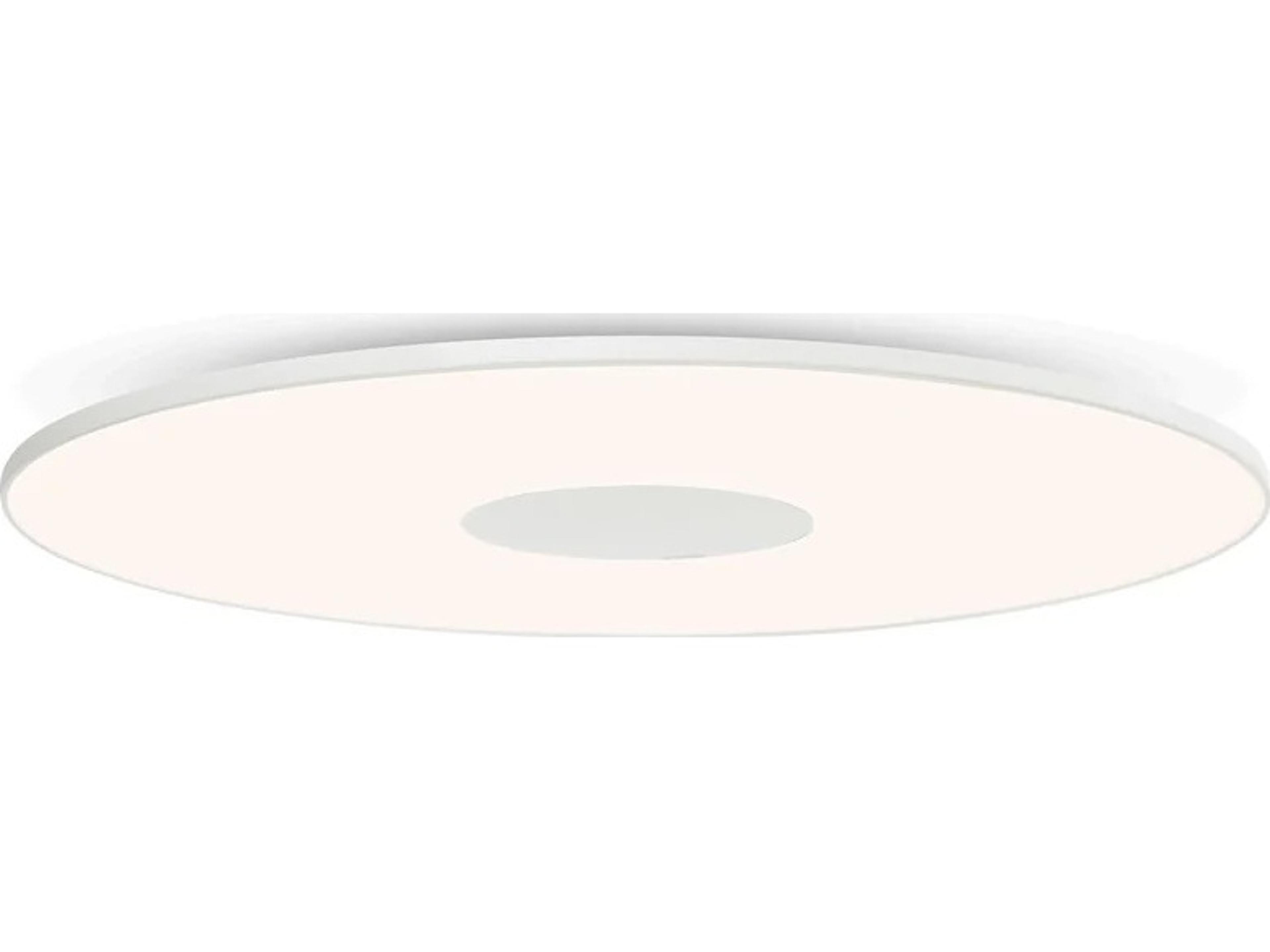 Pablo Circa 1-Light White Round Flush Mount