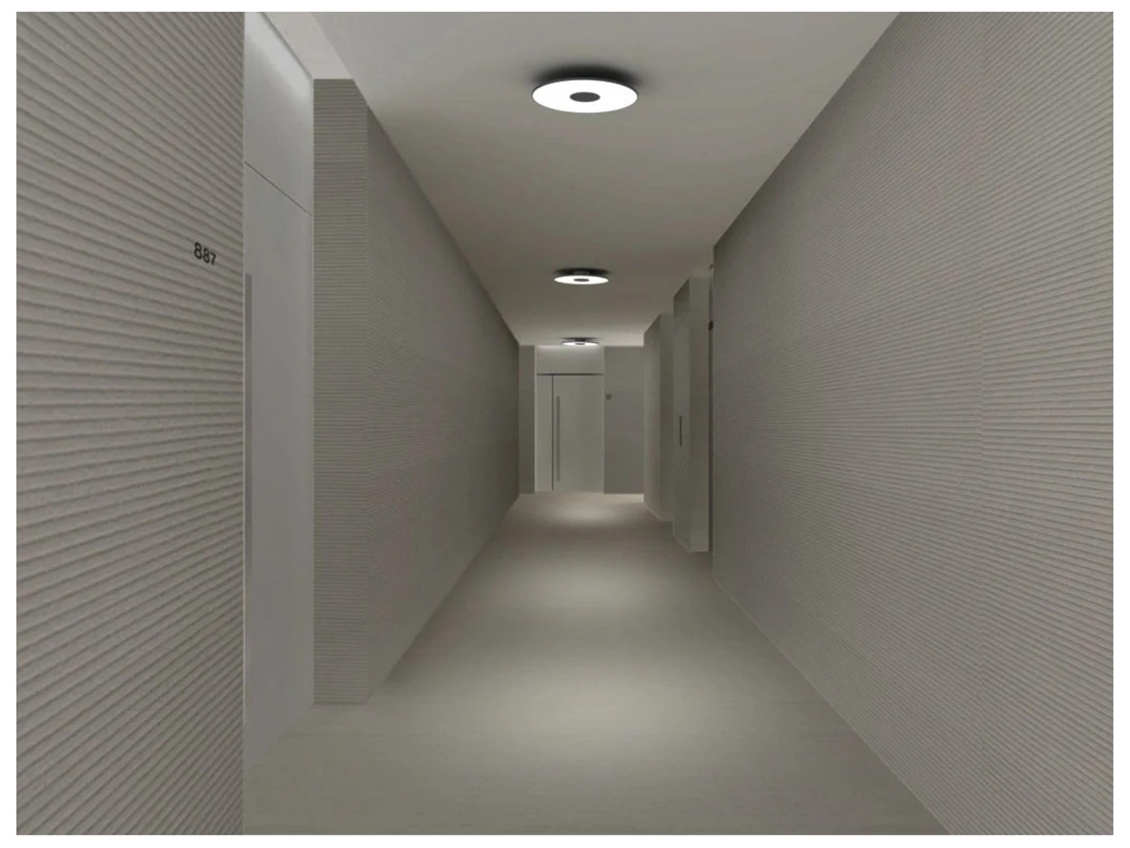 Pablo Circa 1-Light White Round Flush Mount