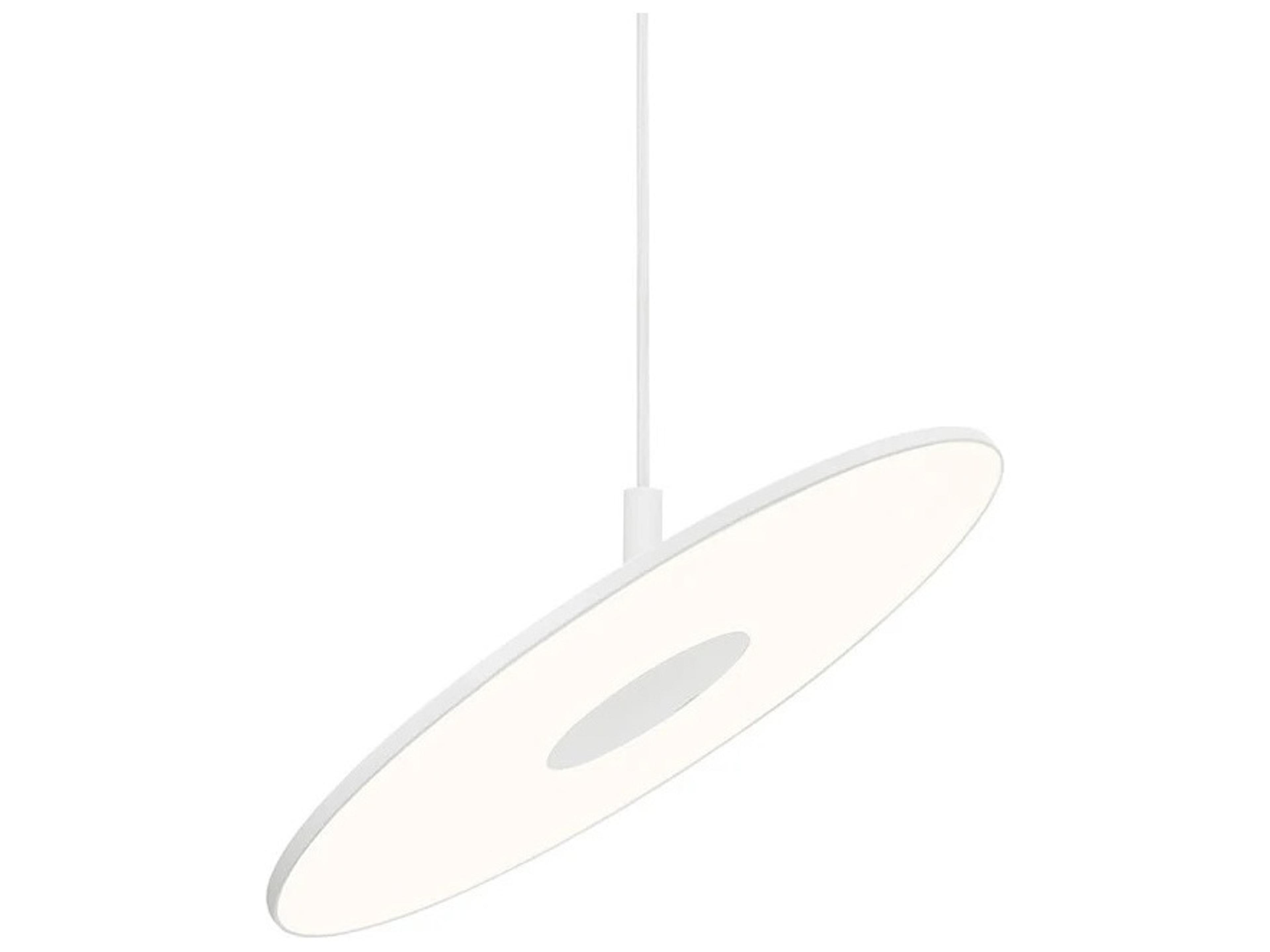 Circa 1-Light White Round Pendant