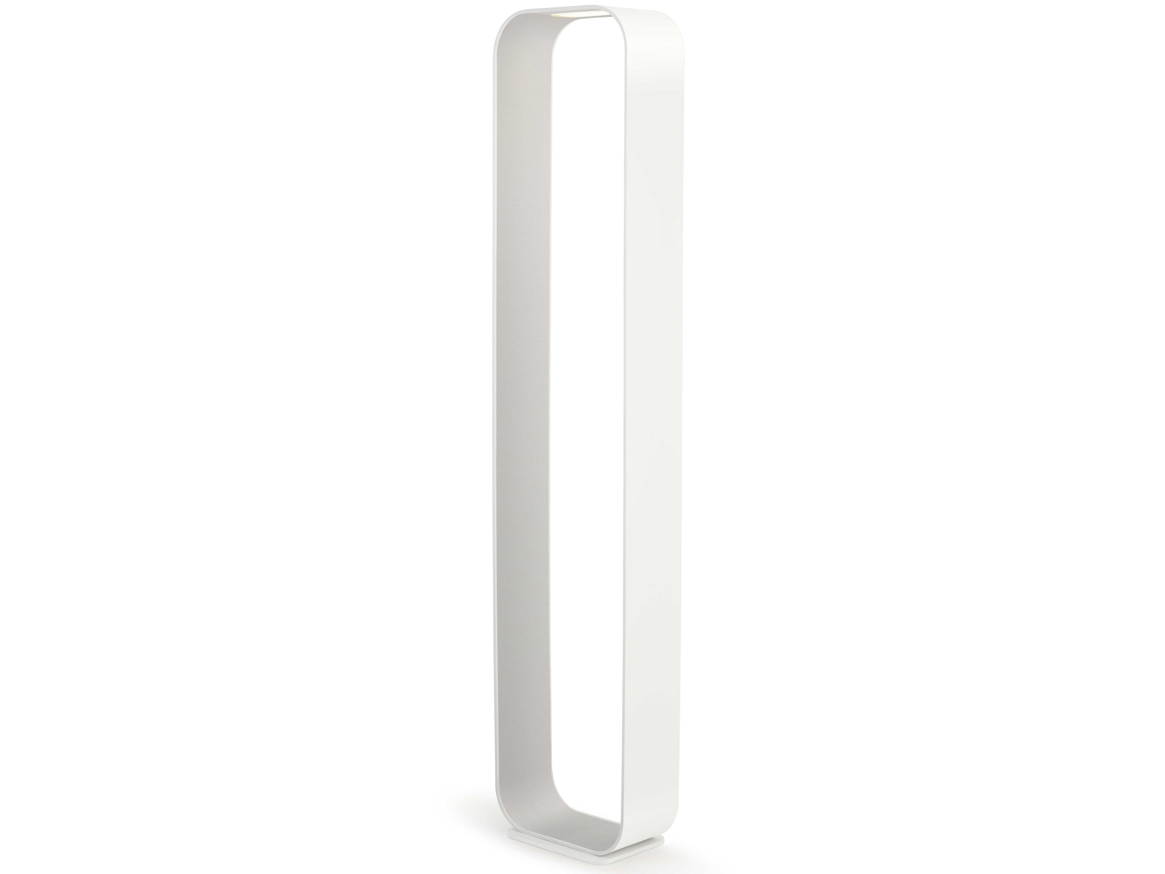 Contour White Pearl Polycarbonate Lens Floor Lamp