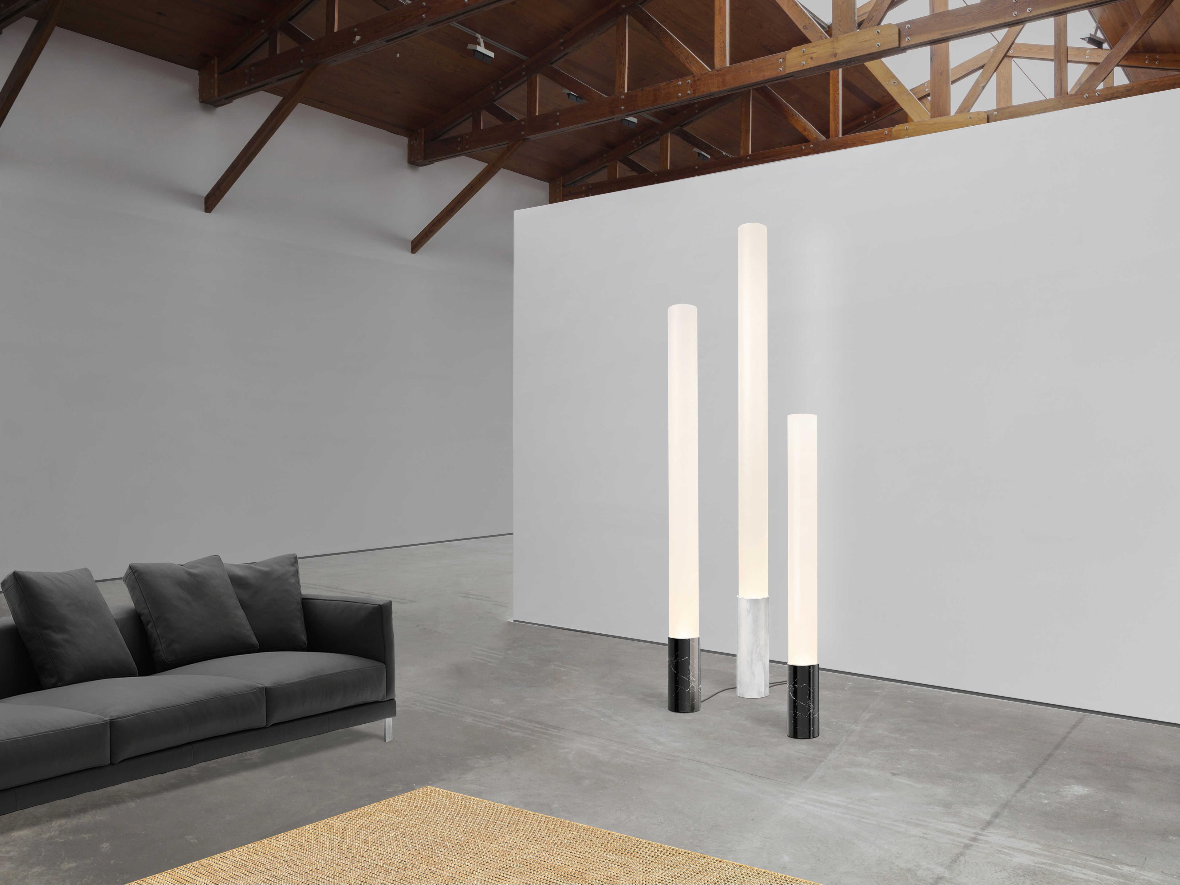 Pablo Elise White Marble PMMA Diffuser Floor Lamp