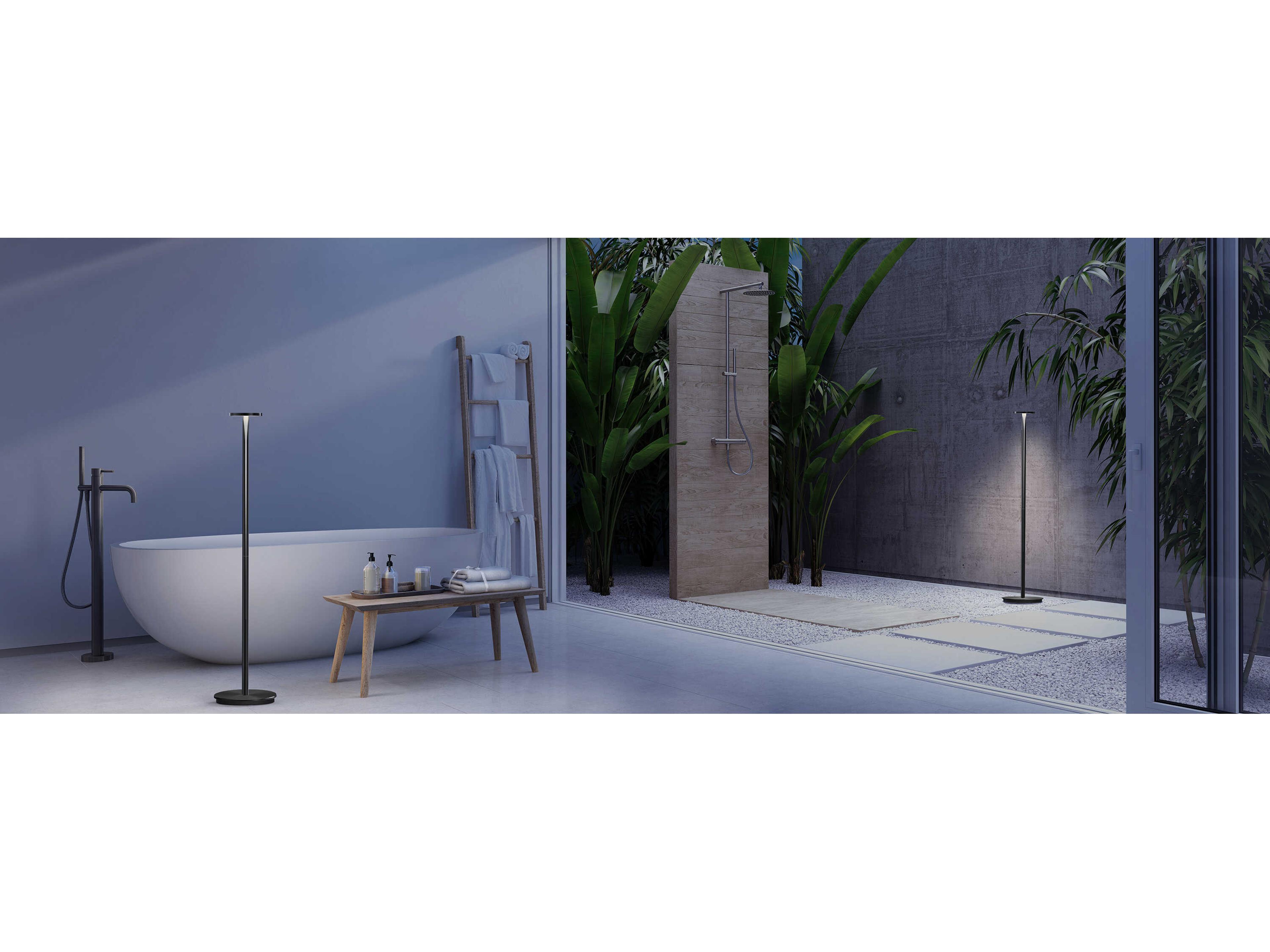 Pablo Luci Black Floor Lamp