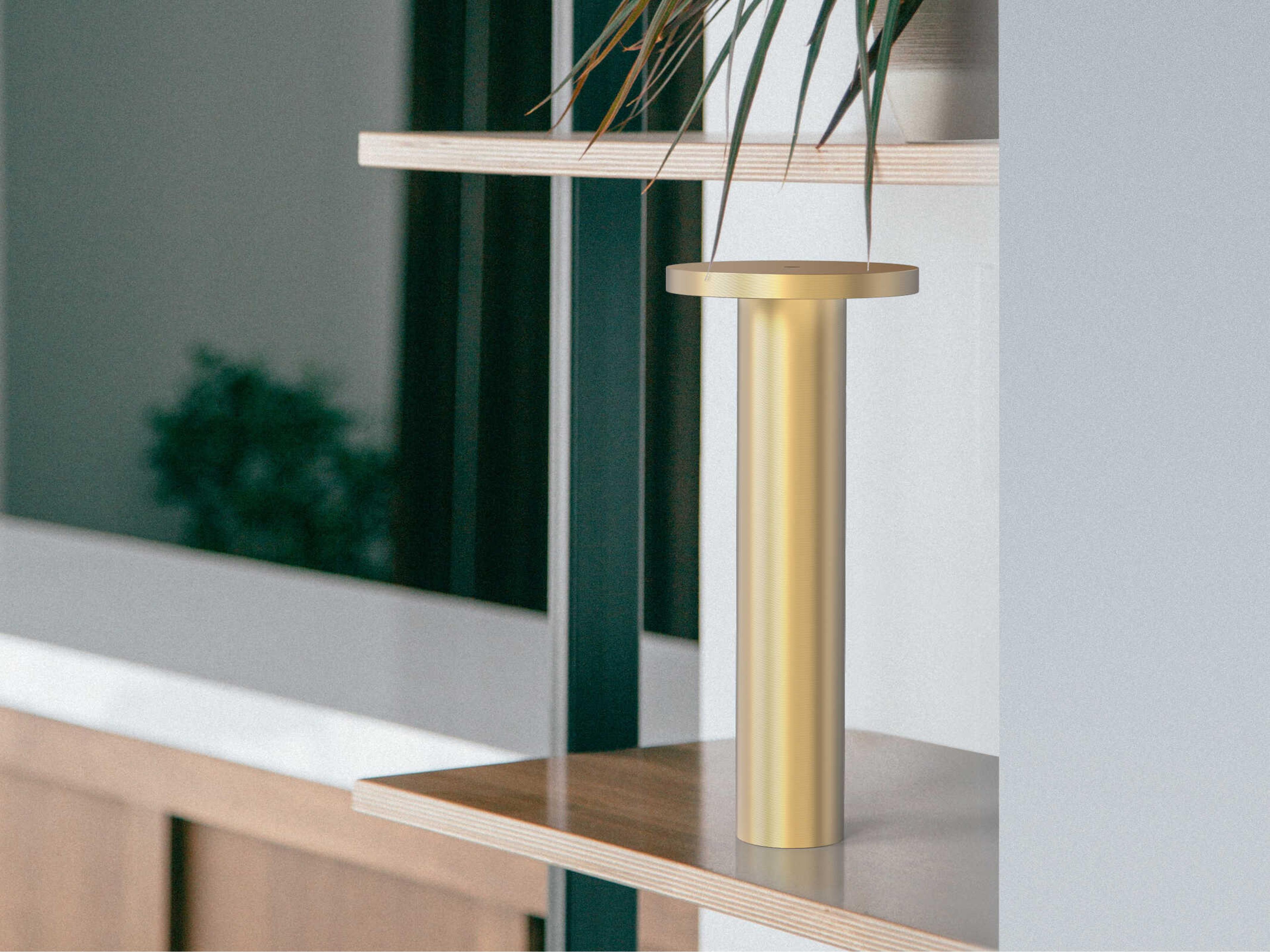 Pablo Luci Brass Table Lamp