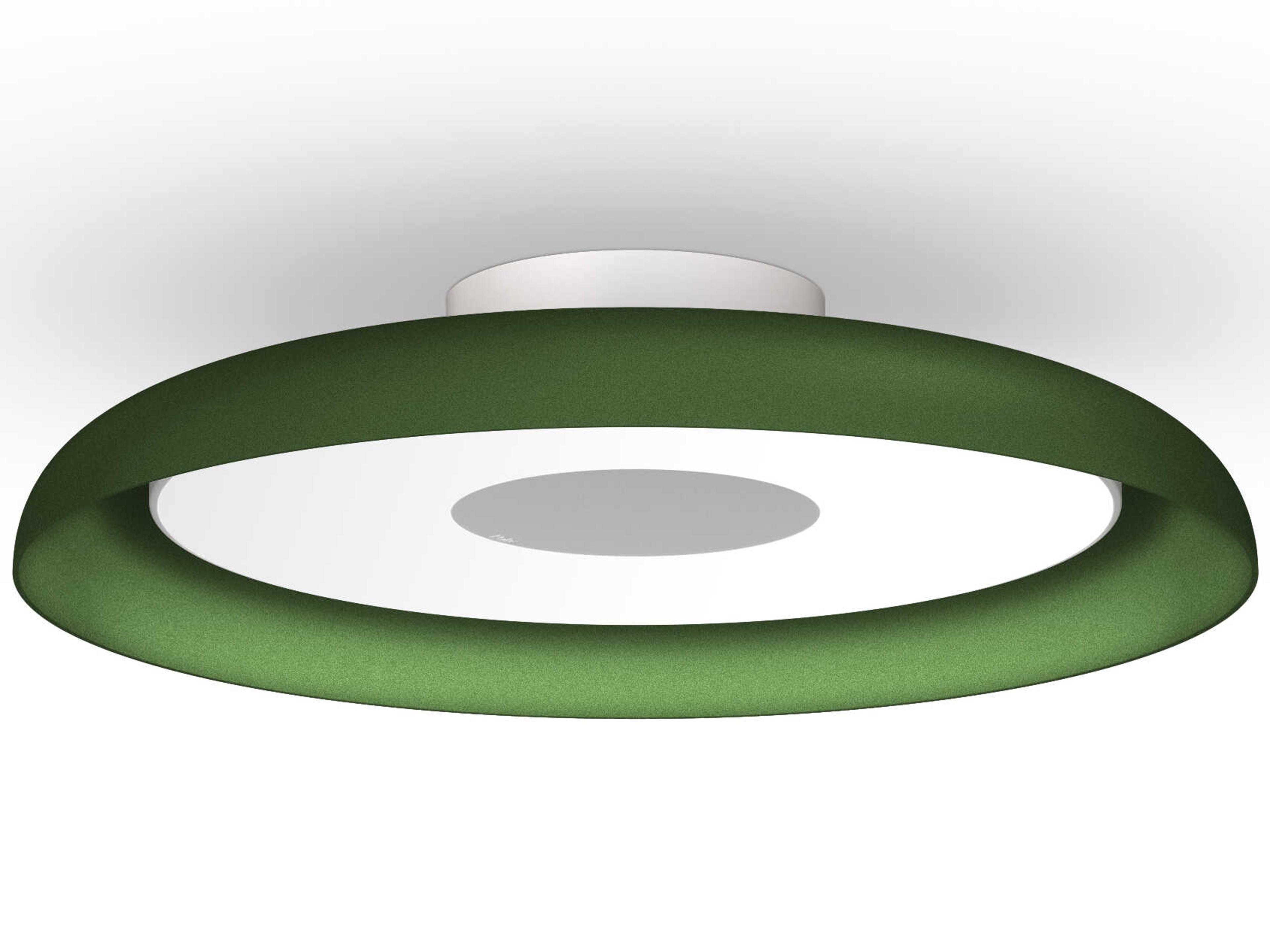 Nivel 1-Light Flush Green Round Mount