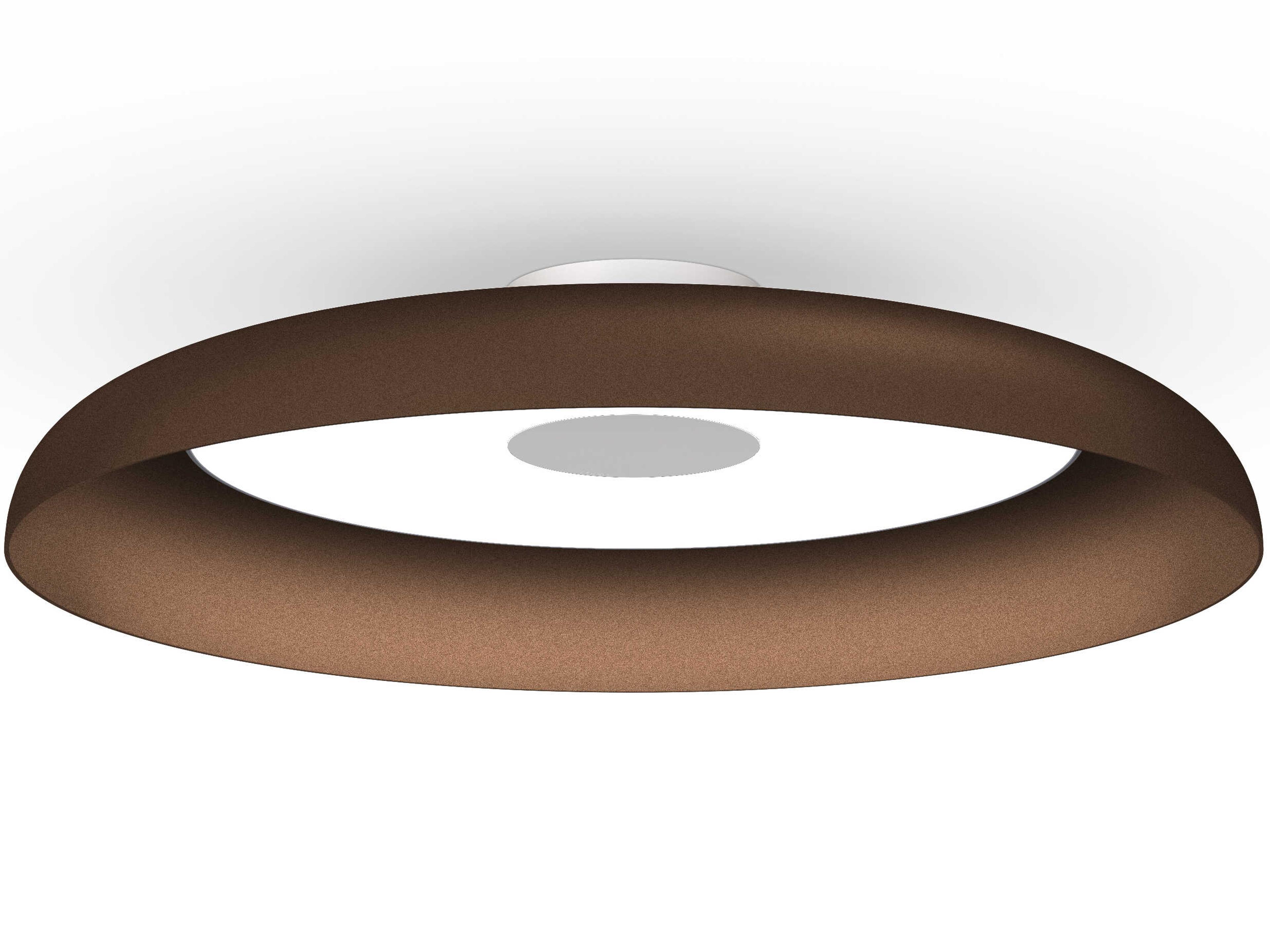 Nivel 1-Light Espresso Brown Round Flush Mount