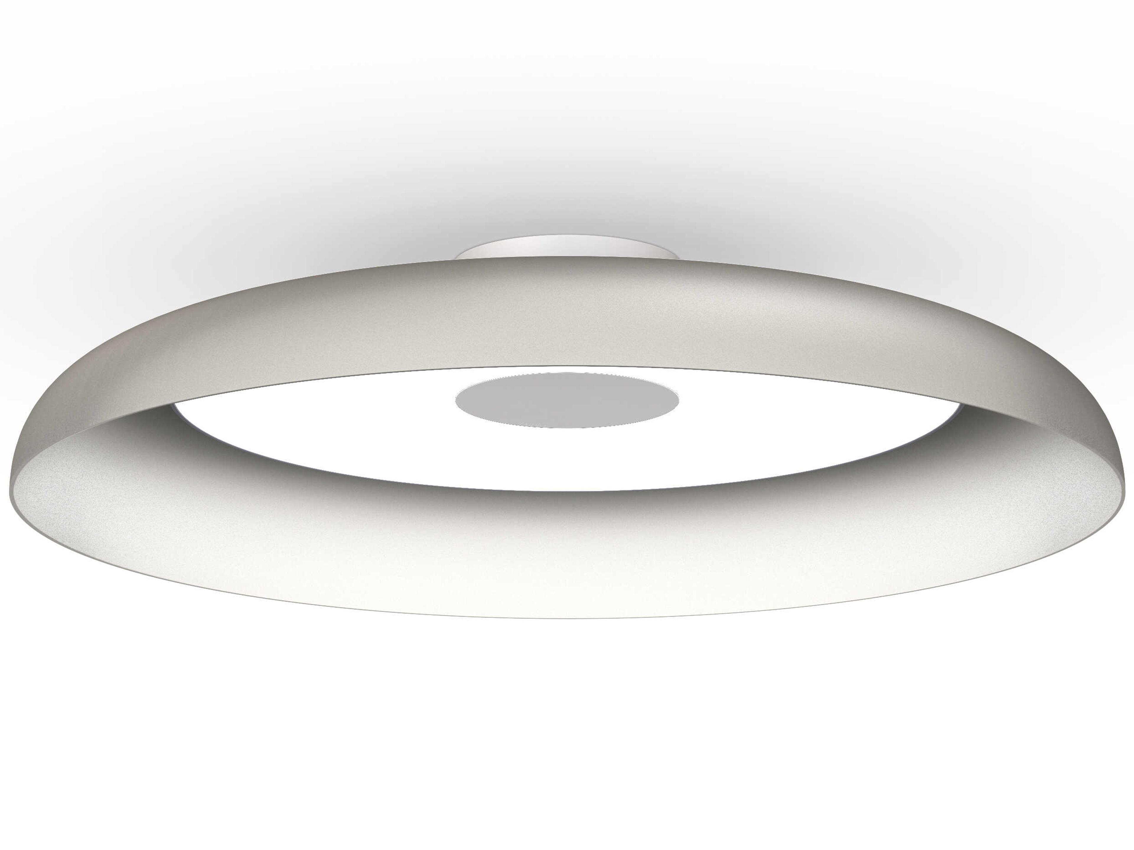 Nivel 1-Light White Round Flush Mount