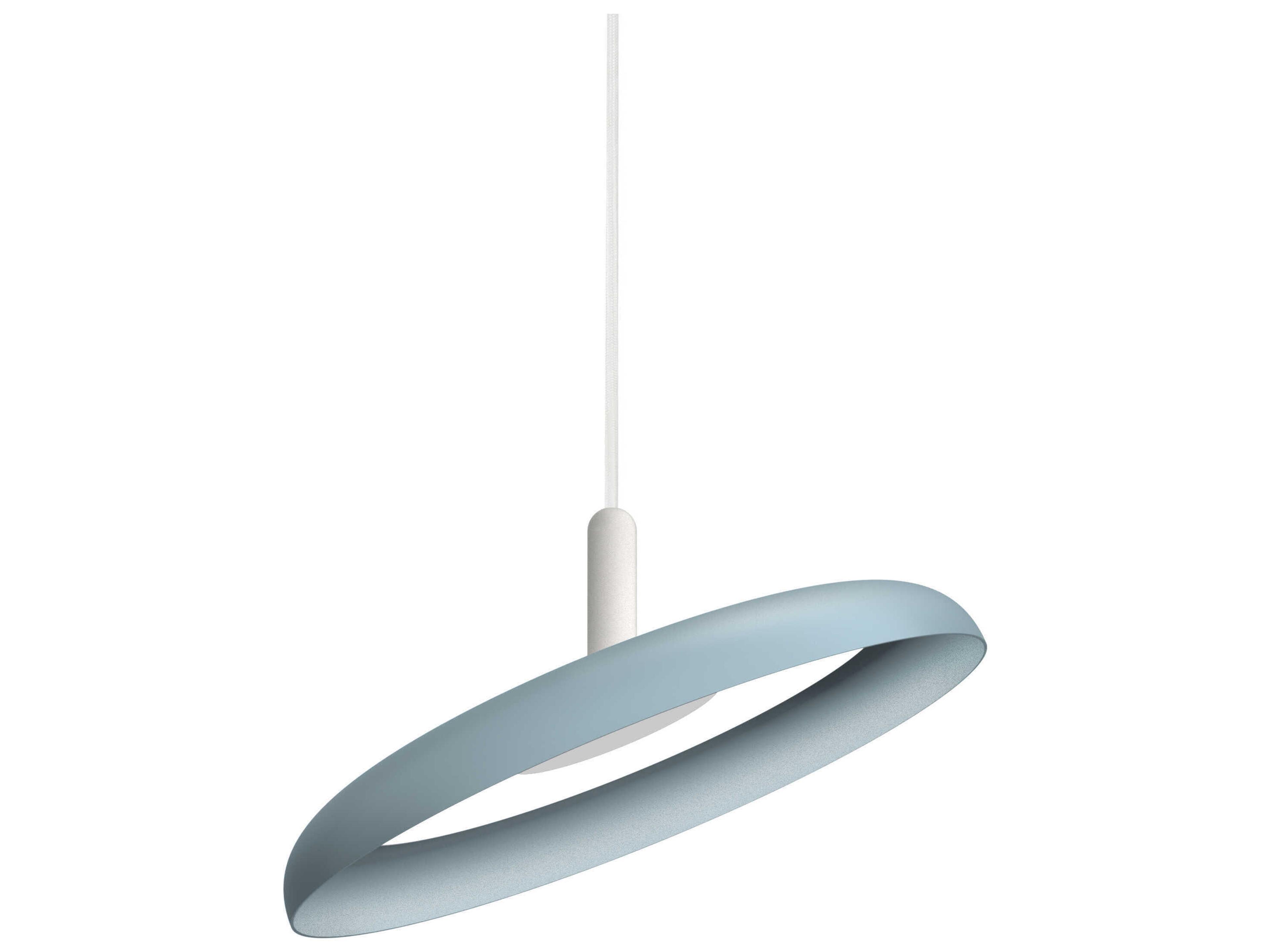 Pablo Nivel 1-Light Slate Blue Round Pendant