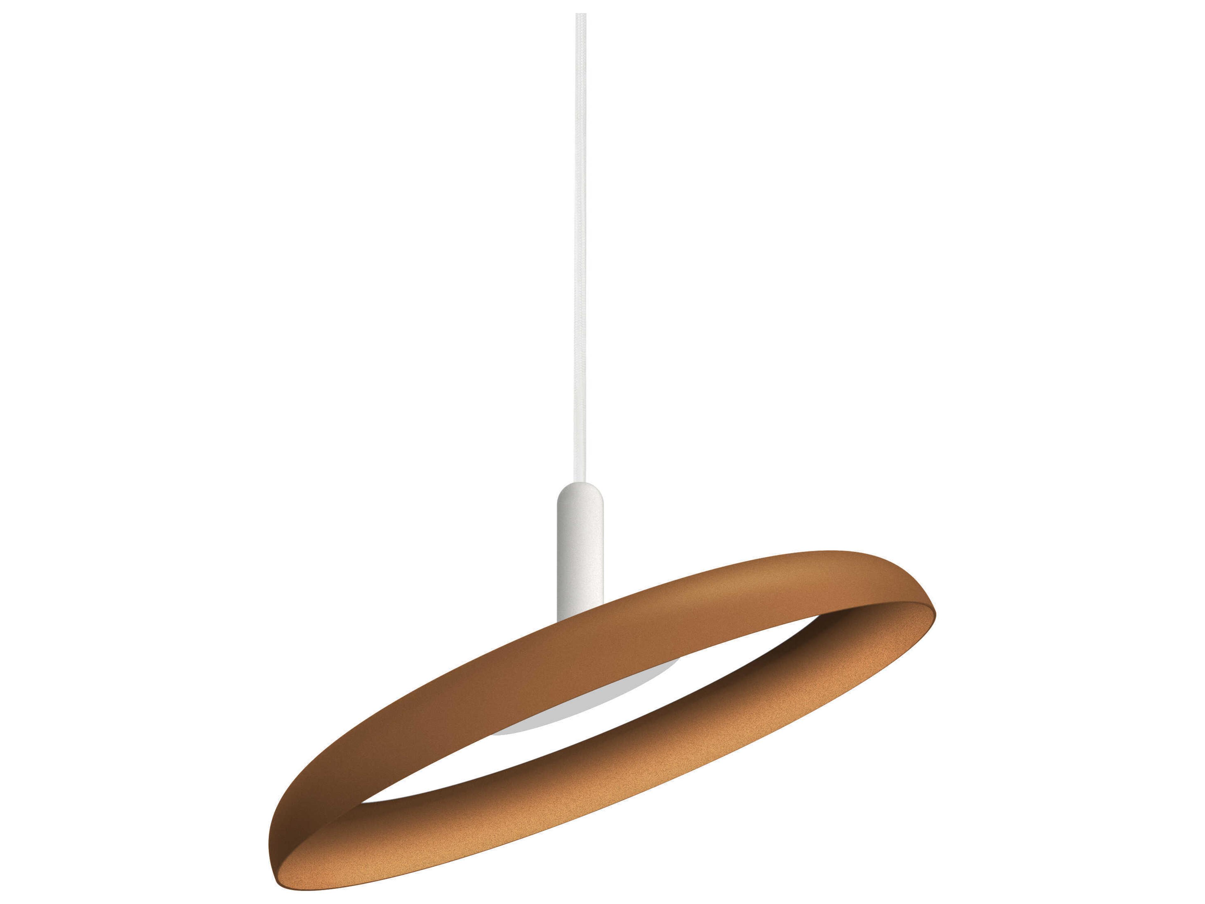 Pablo Nivel 1-Light Terracotta Orange Round Pendant