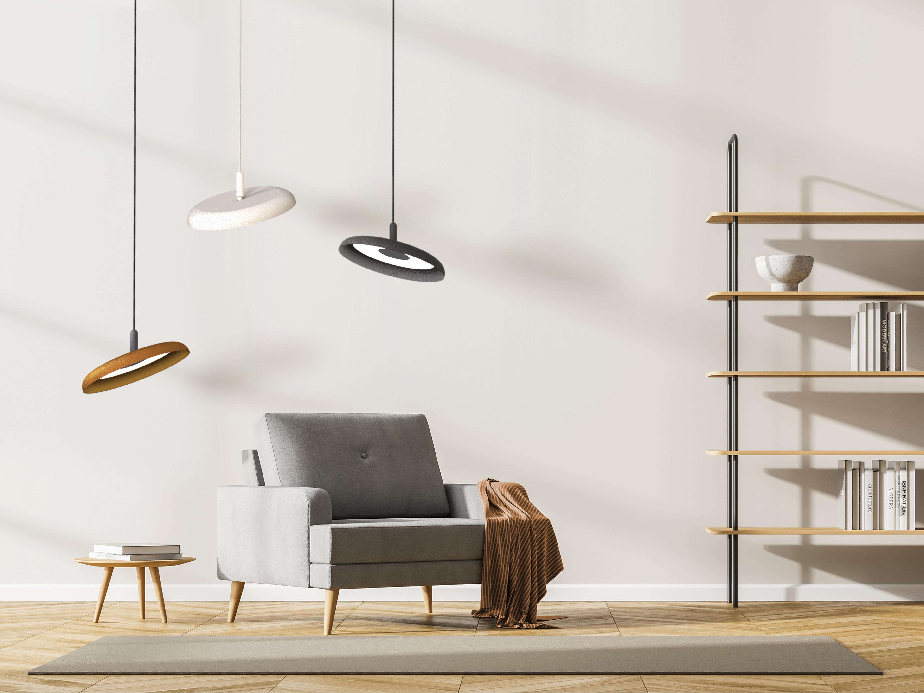 Pablo Nivel 1-Light Terracotta Orange Round Pendant