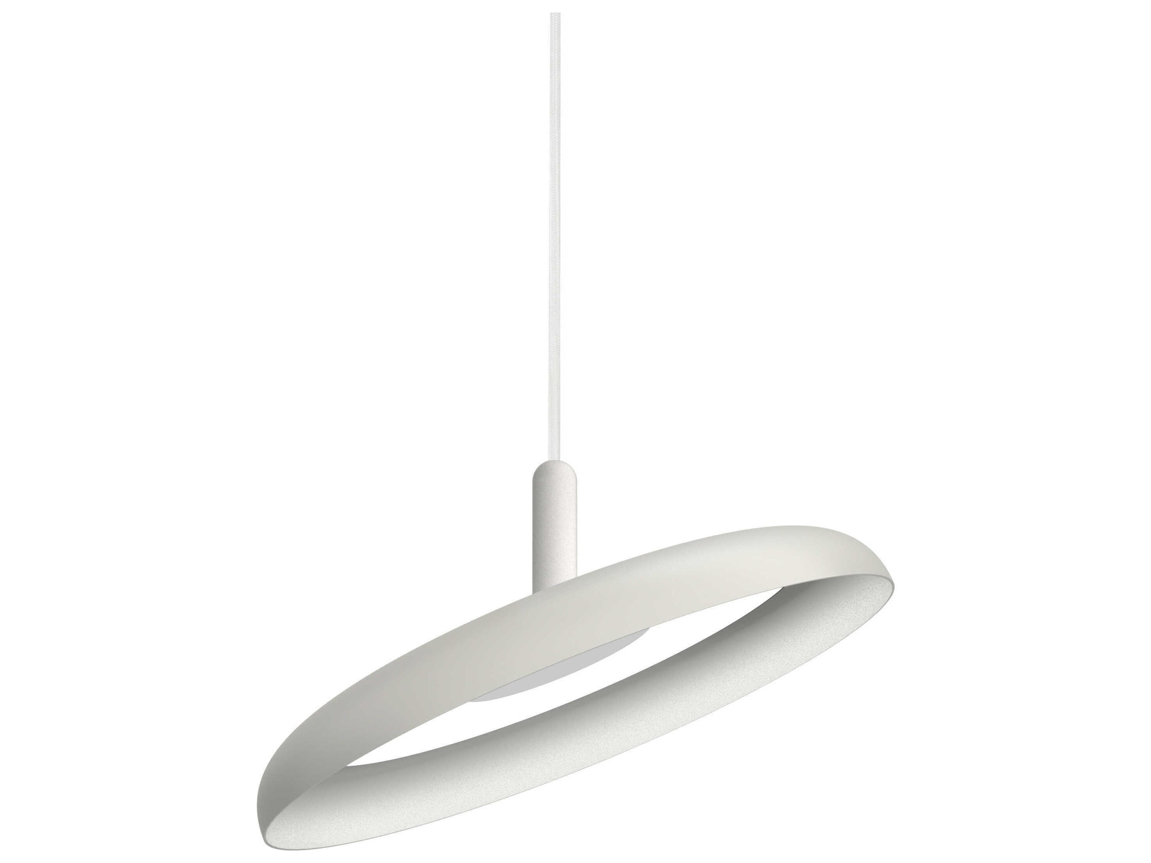Pablo Nivel 1-Light White Round Pendant