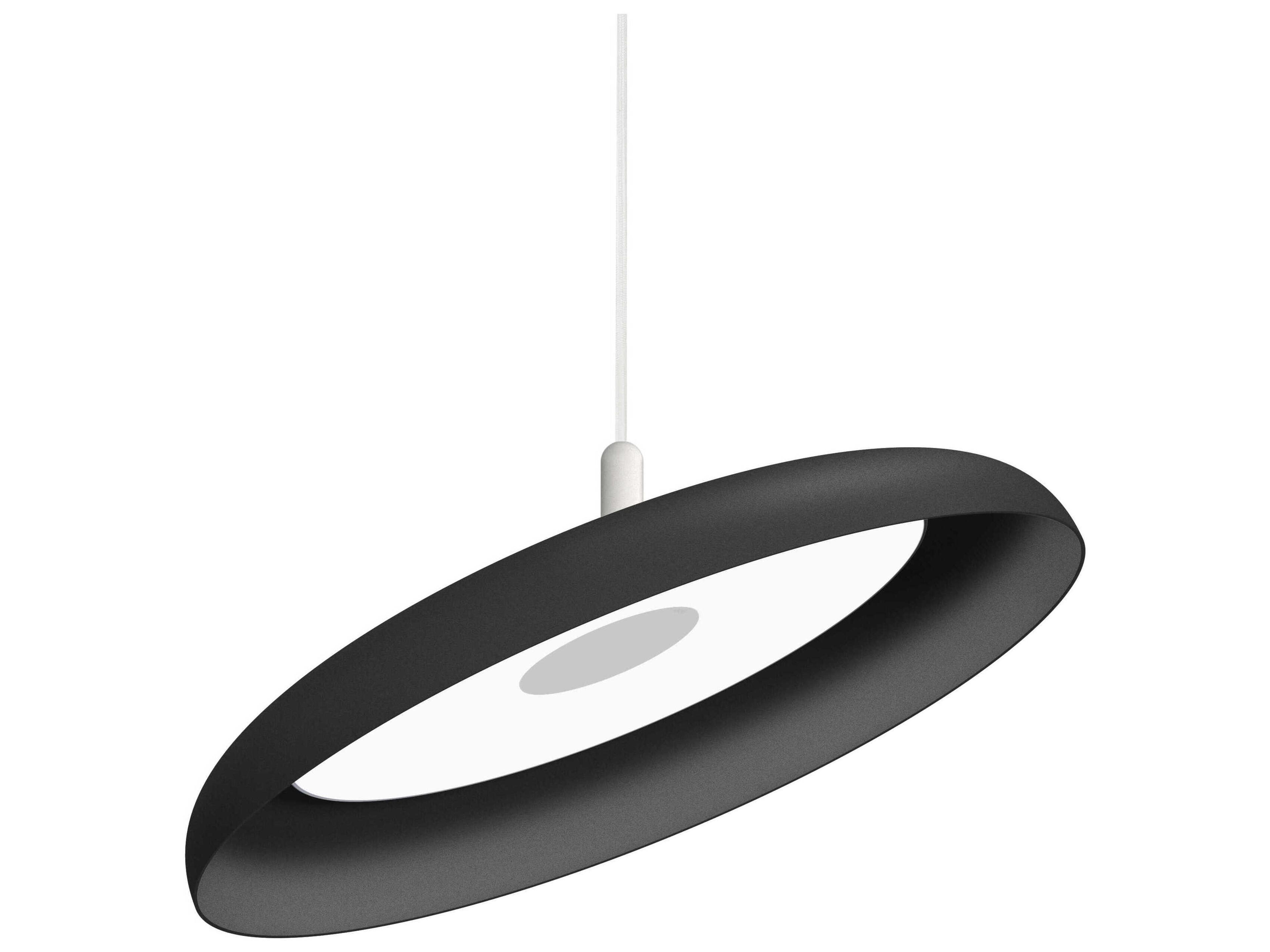 Pablo Nivel 1-Light Black Round Pendant