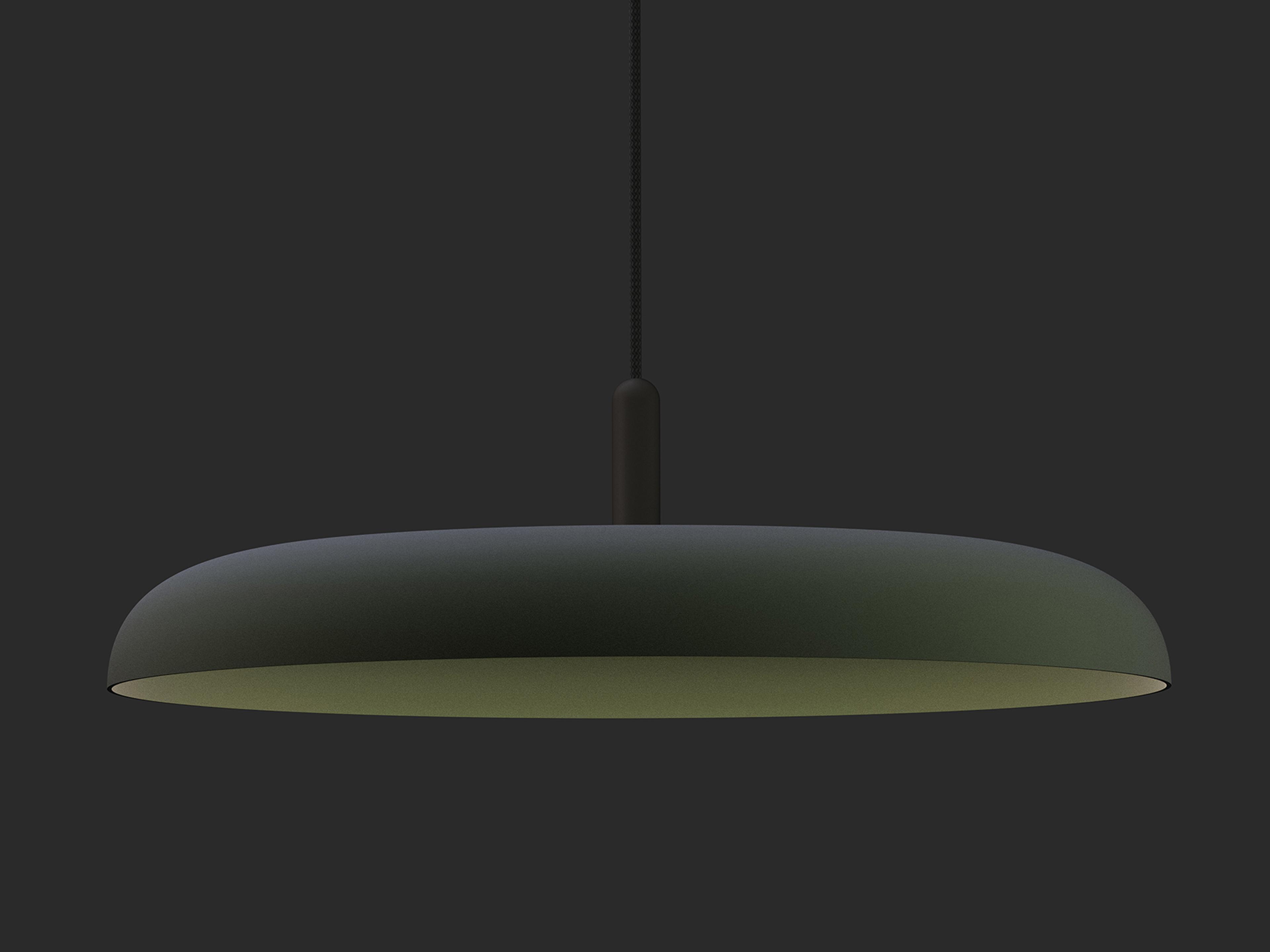 Pablo Nivel 1-Light Forest Green Round Pendant