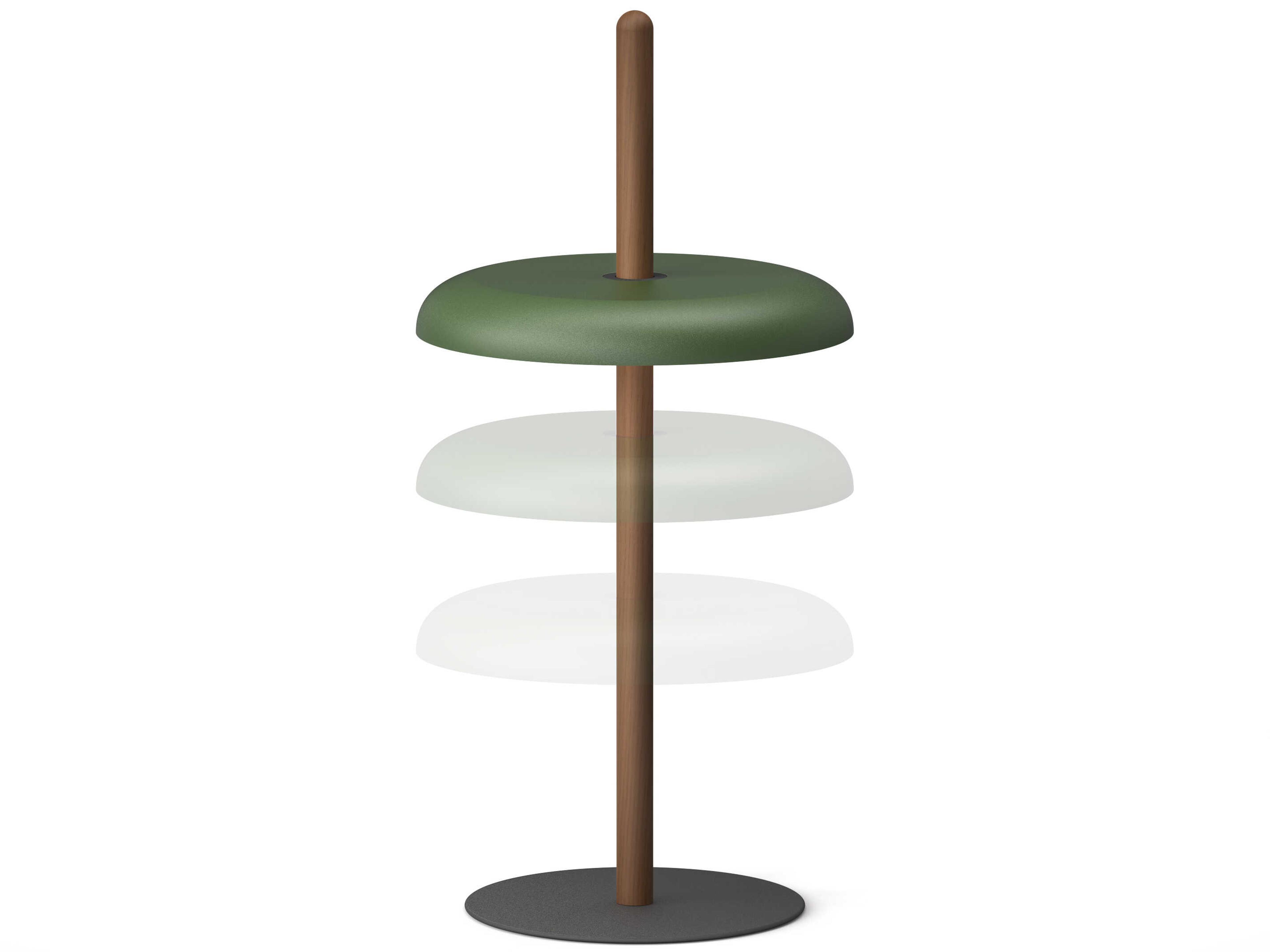Pablo Nivel Walnut Green Brown Table Lamp
