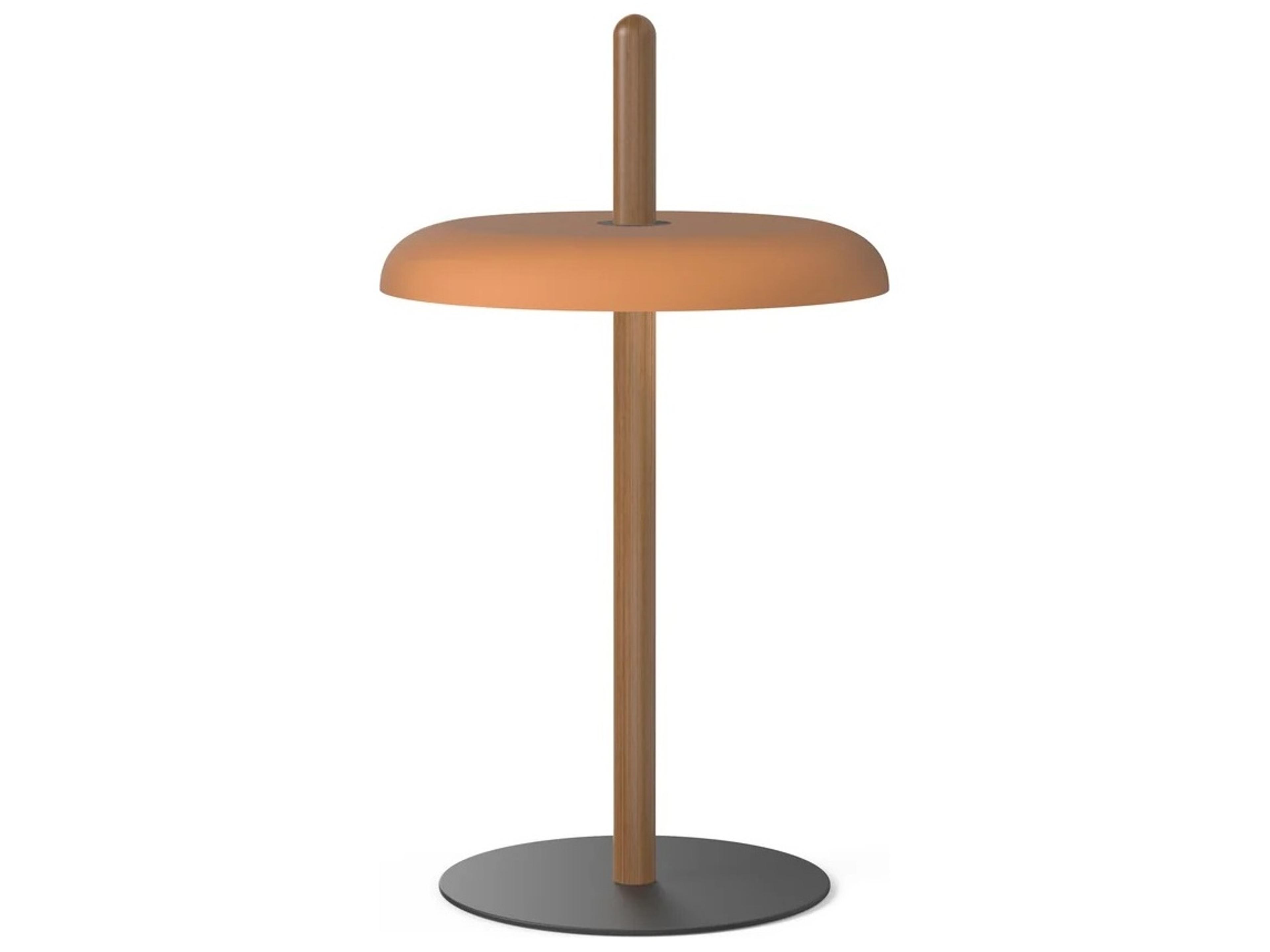 Nivel Walnut Terracotta Brown Table Lamp