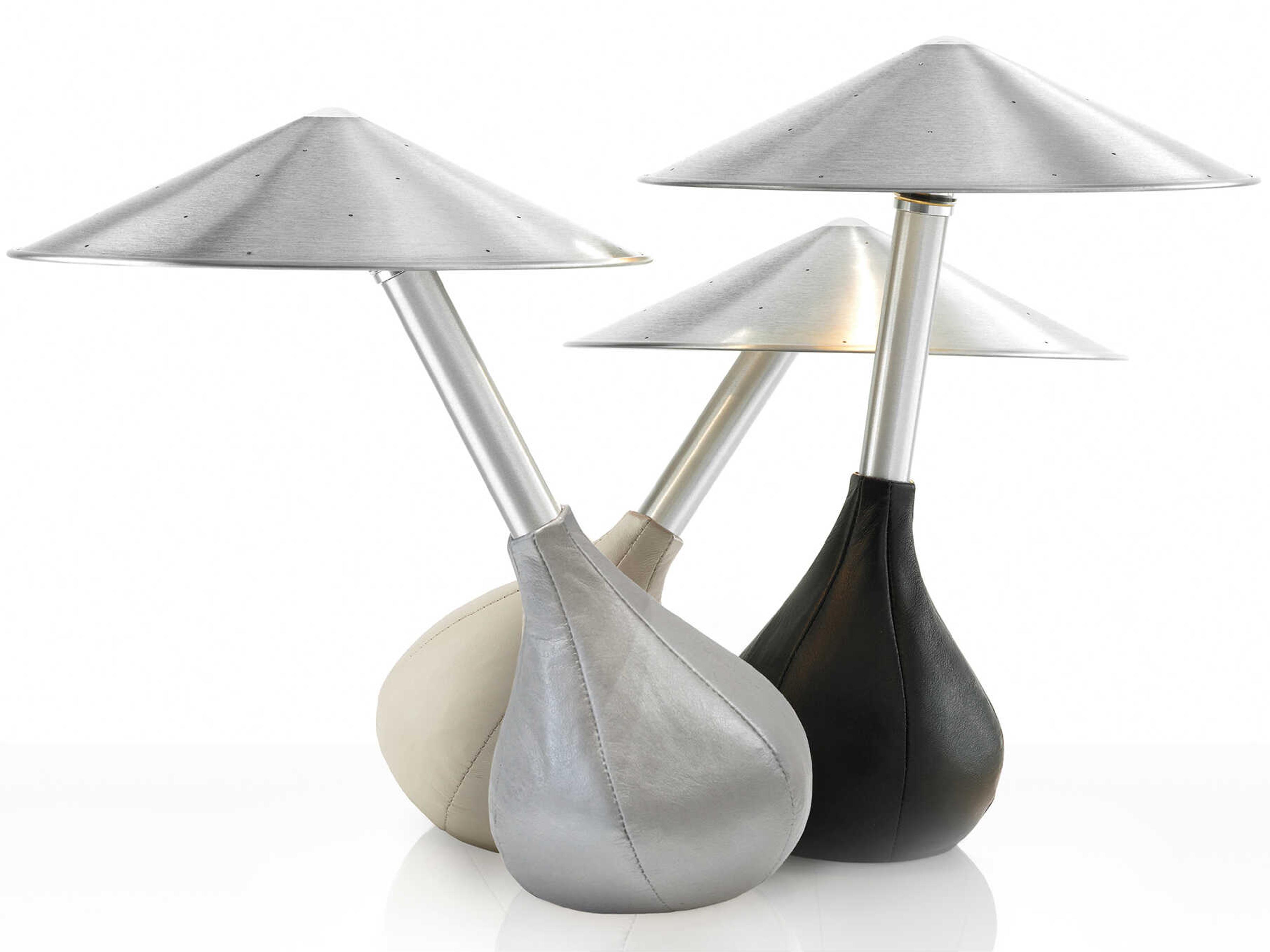 Pablo Piccola Black Glass Tube Table Lamp