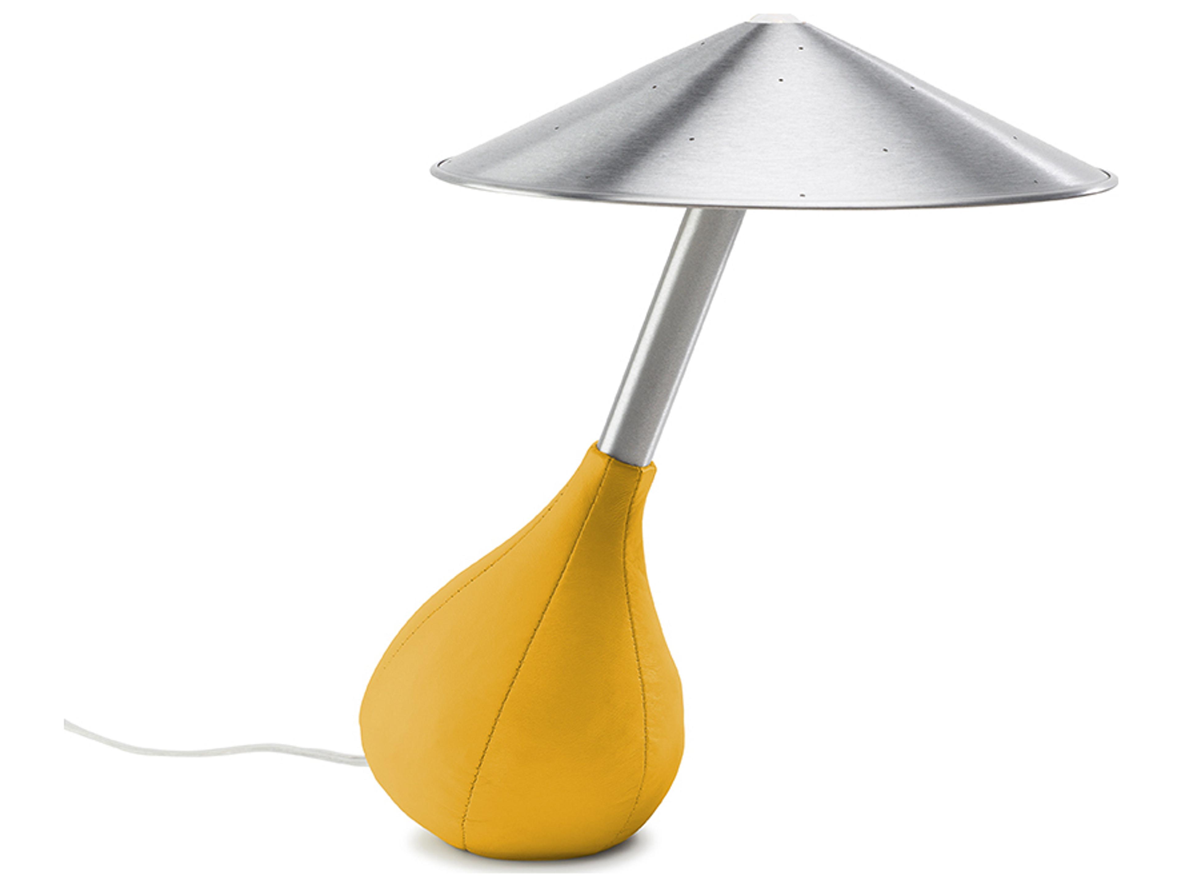 Piccola Mustard Glass Tube Yellow Table Lamp