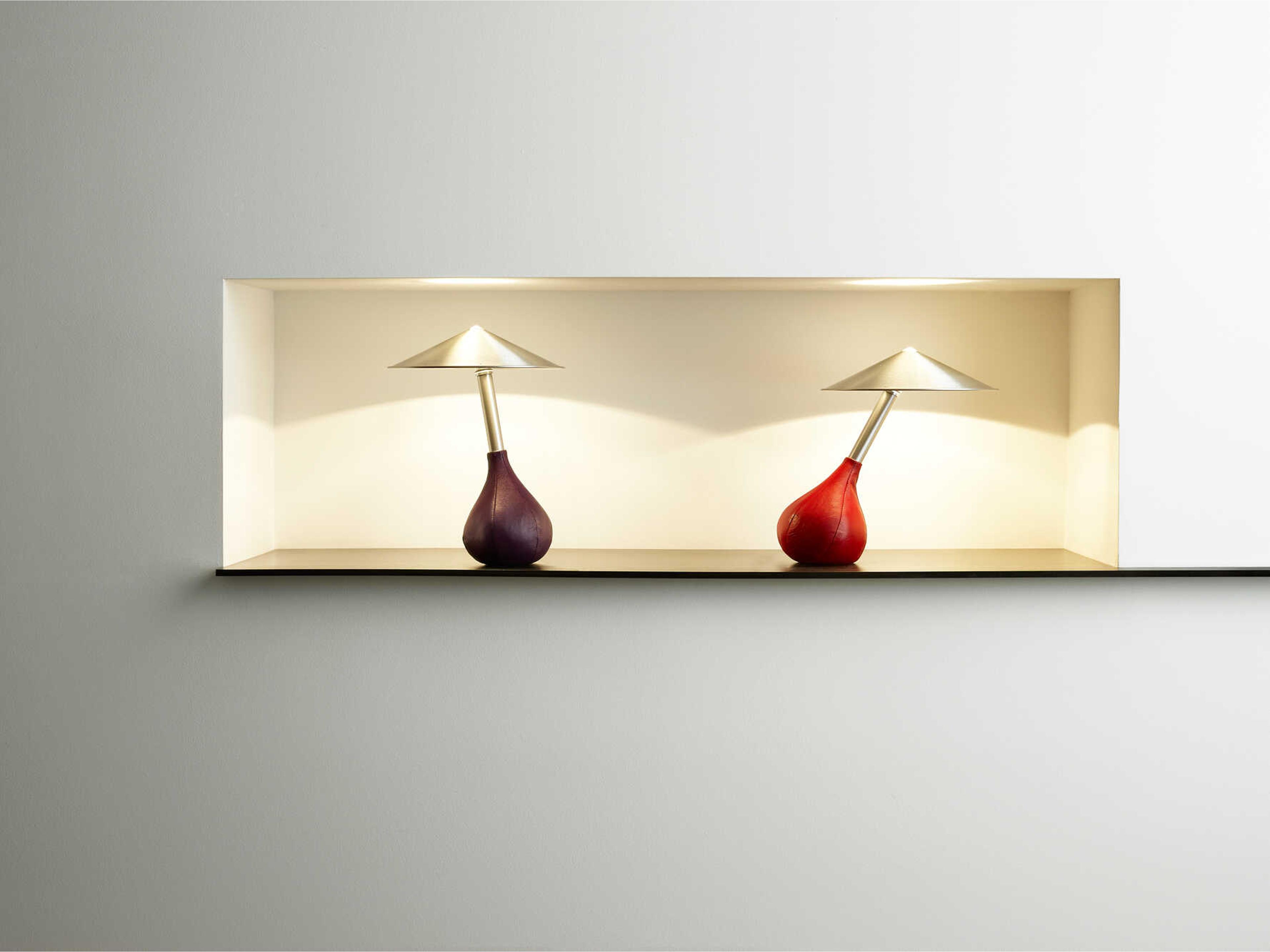 Pablo Piccola Purple Glass Tube Table Lamp