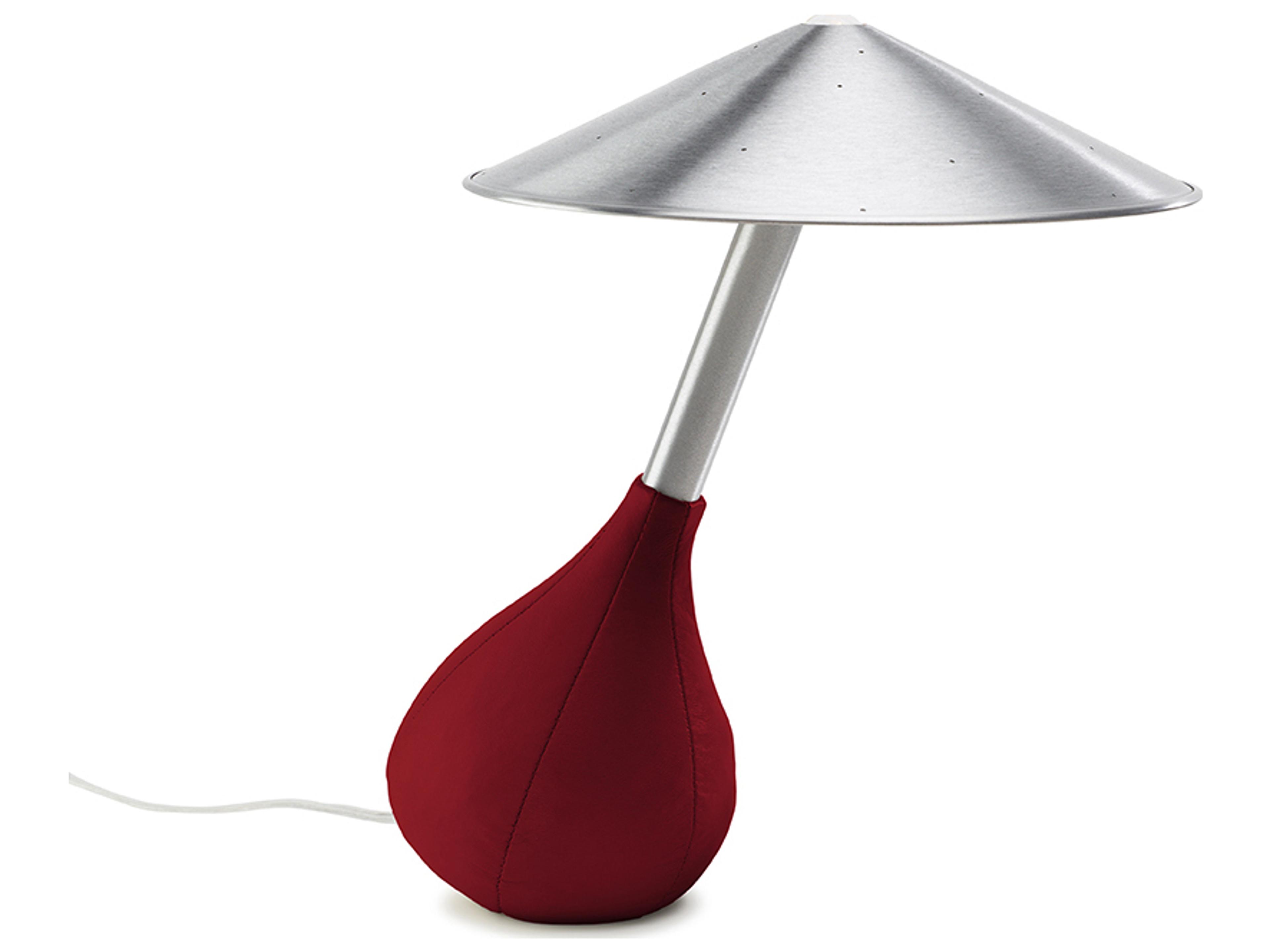 Piccola Red Glass Tube Table Lamp