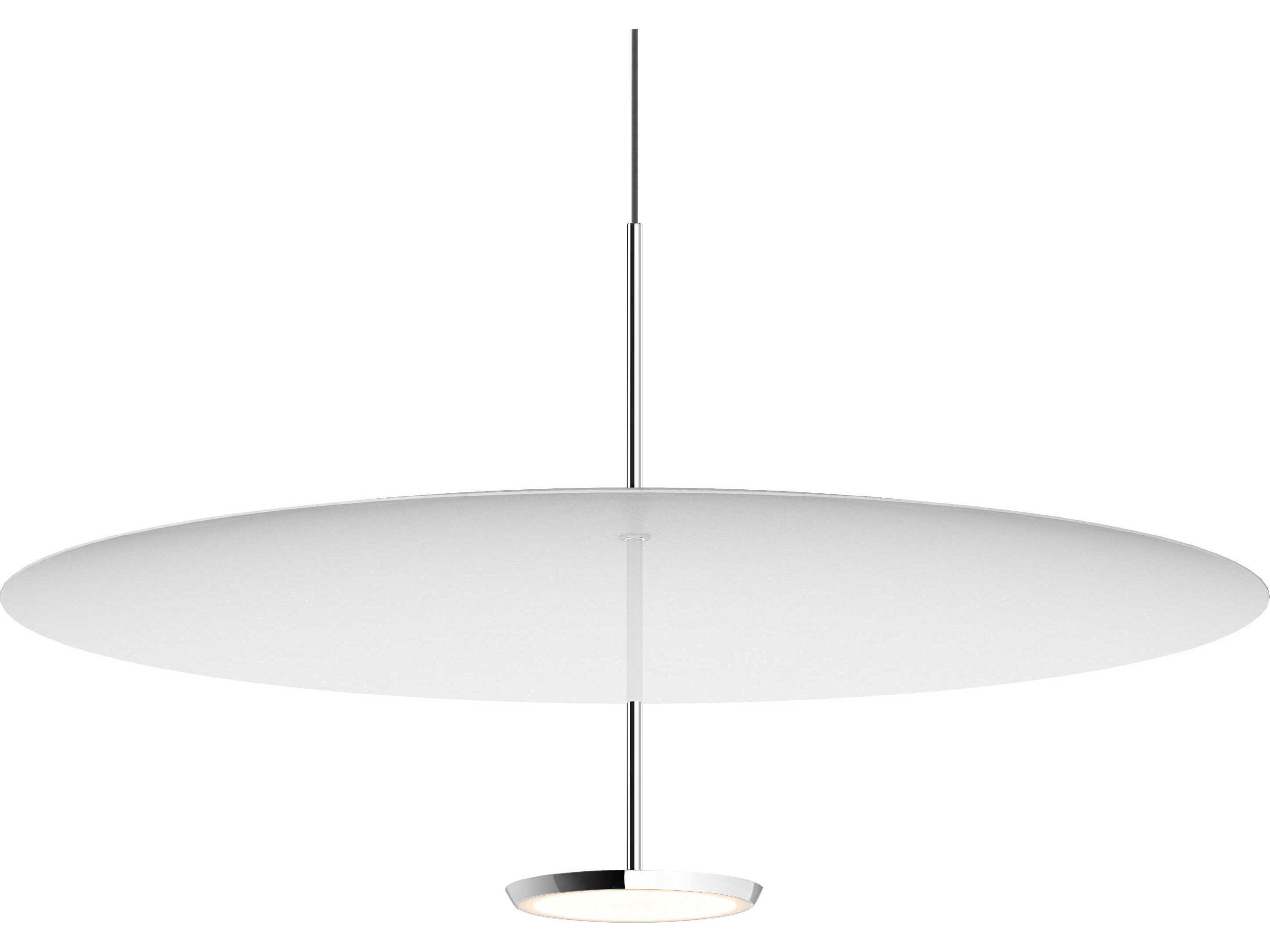 Sky 1-Light Black Chrome Round Pendant